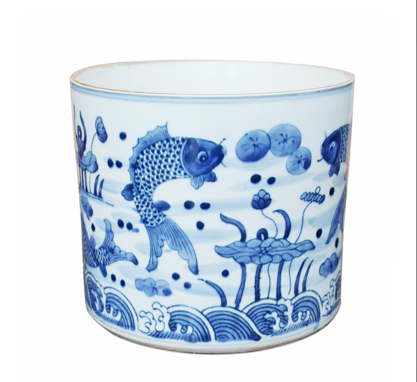 orchid pot with fish motif.jpeg