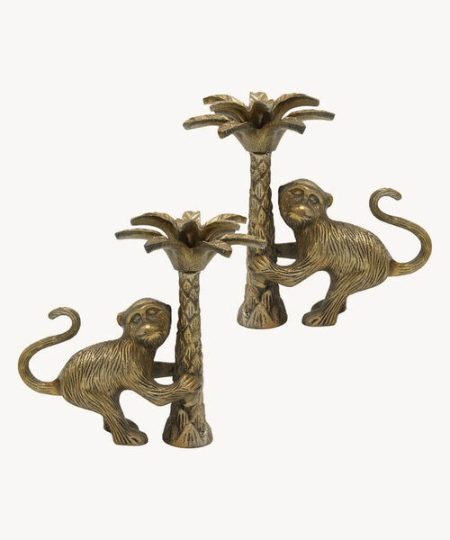 Extra hamer trechter Pair of Monkey See Candleholders | A.HOME Summit, NJ