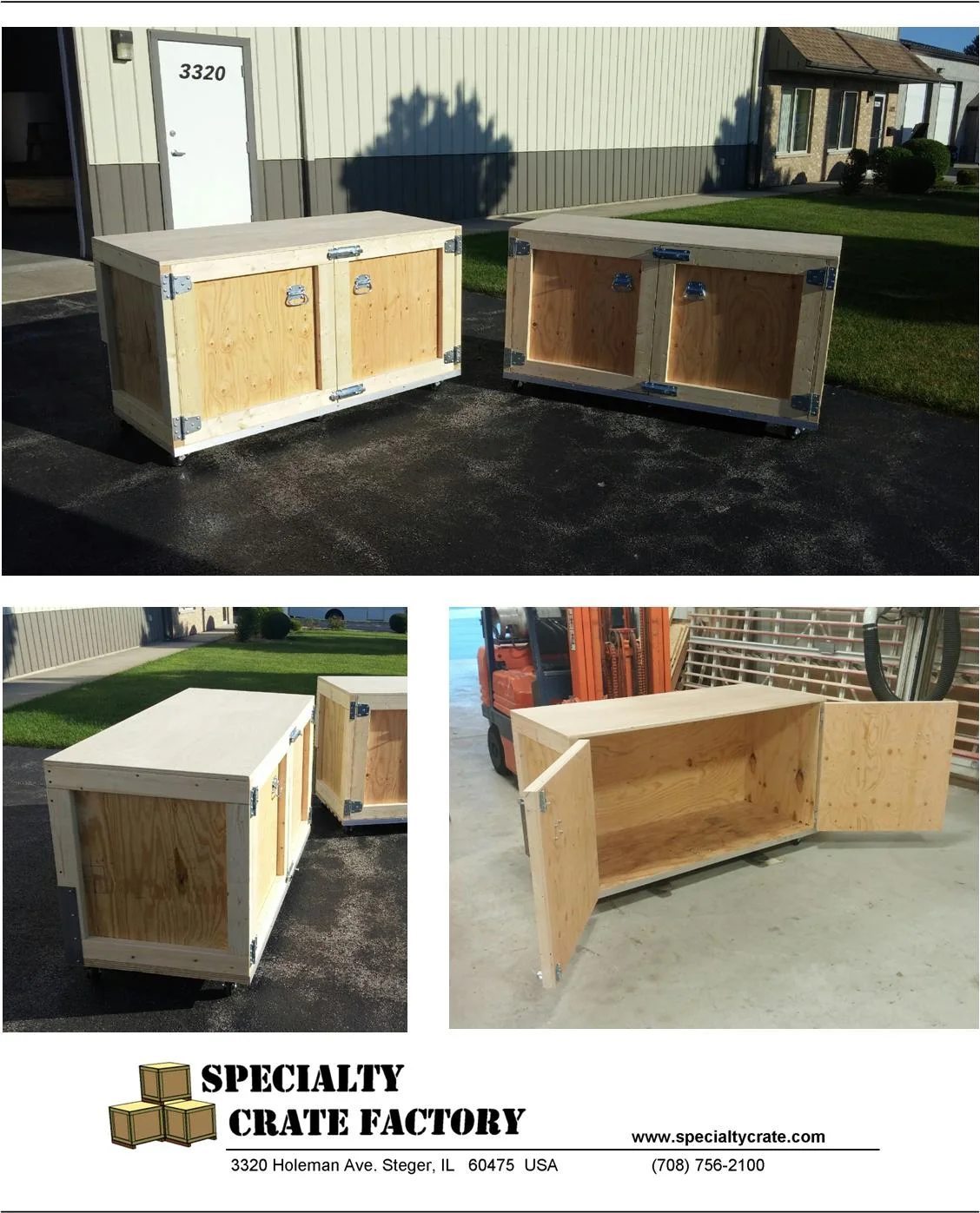Trade Show Crates / Re-usable Crates — Wooden shipping crates | Custom ...
