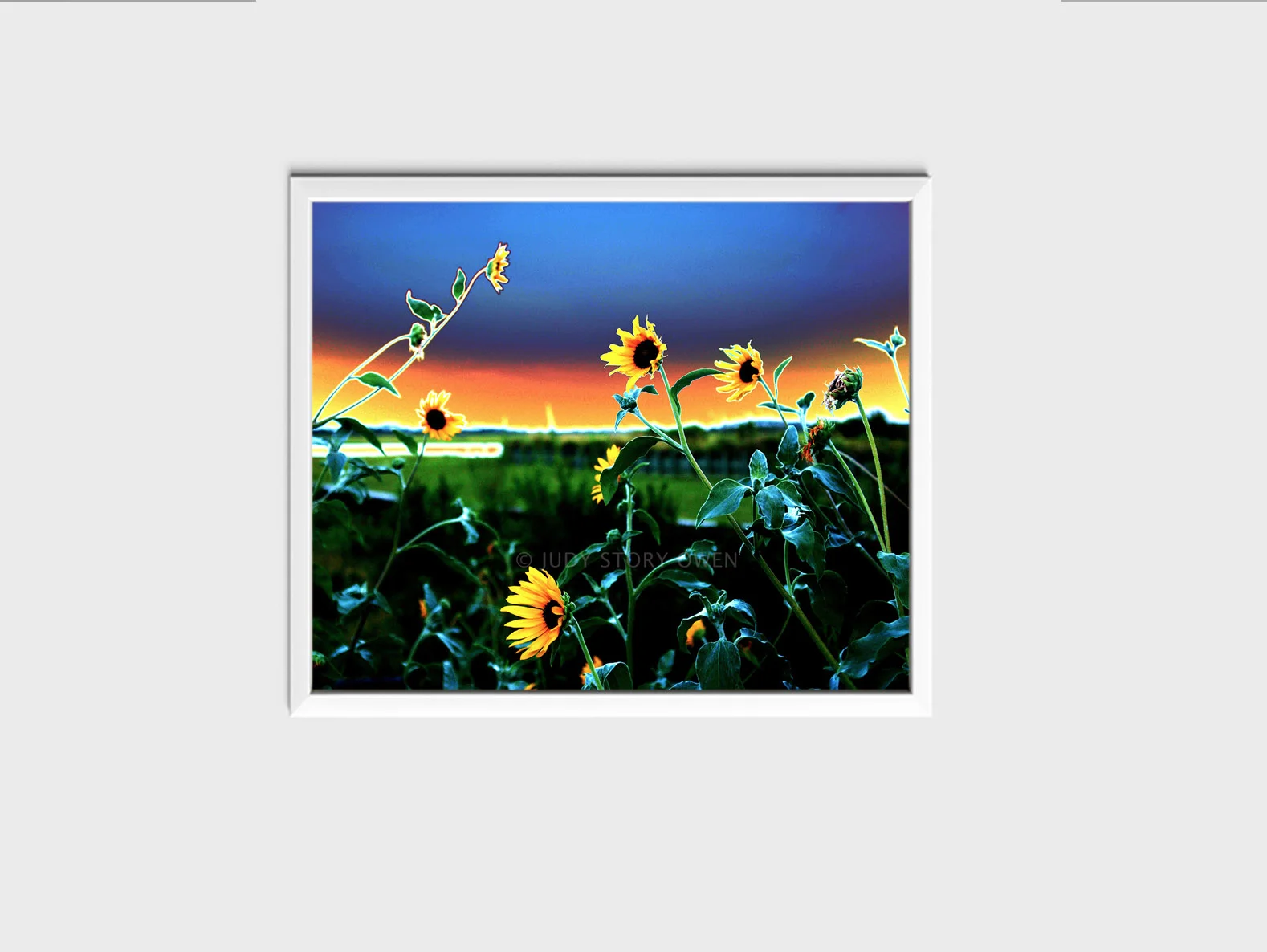 sunflowers of gogh 24x20at1500pxwWMat9framed.jpg