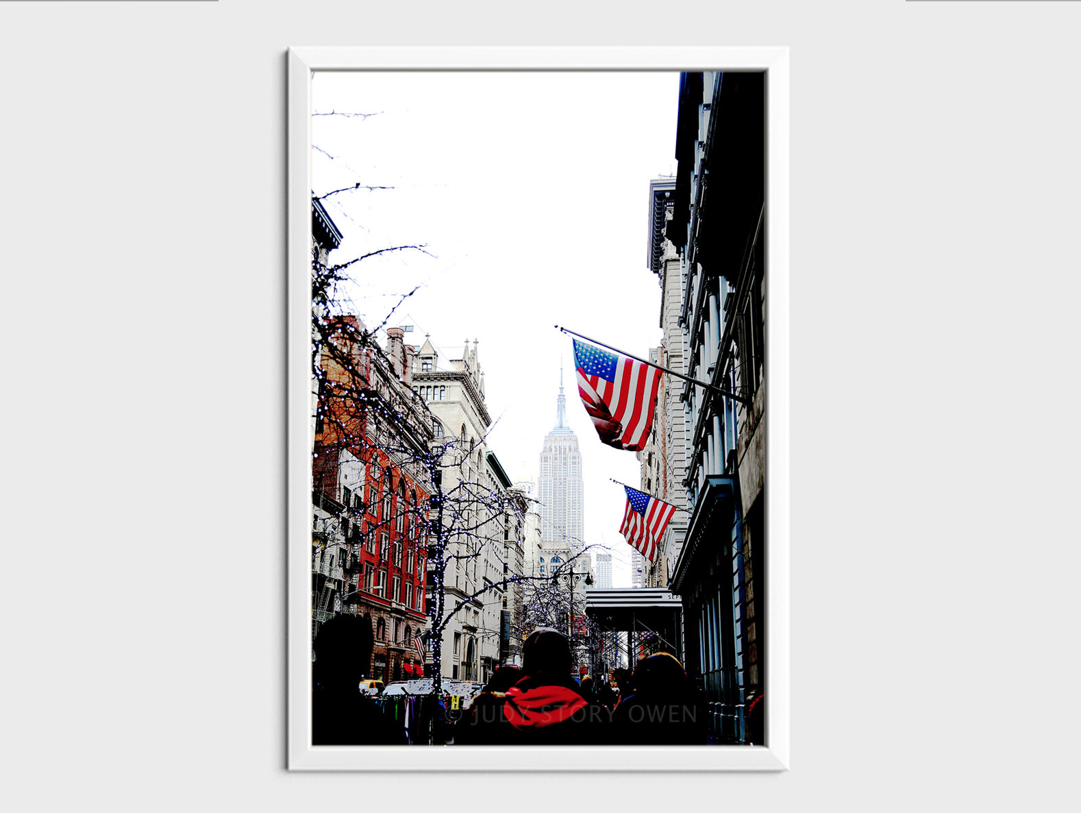 winter nyc street 12X18at1500pxhWMat9framed.jpg