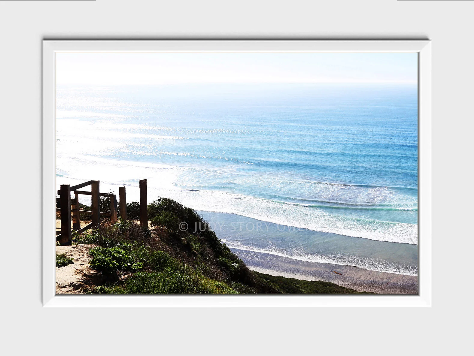 from cliffs edge 18X12at1500pxwWMat9framed.jpg