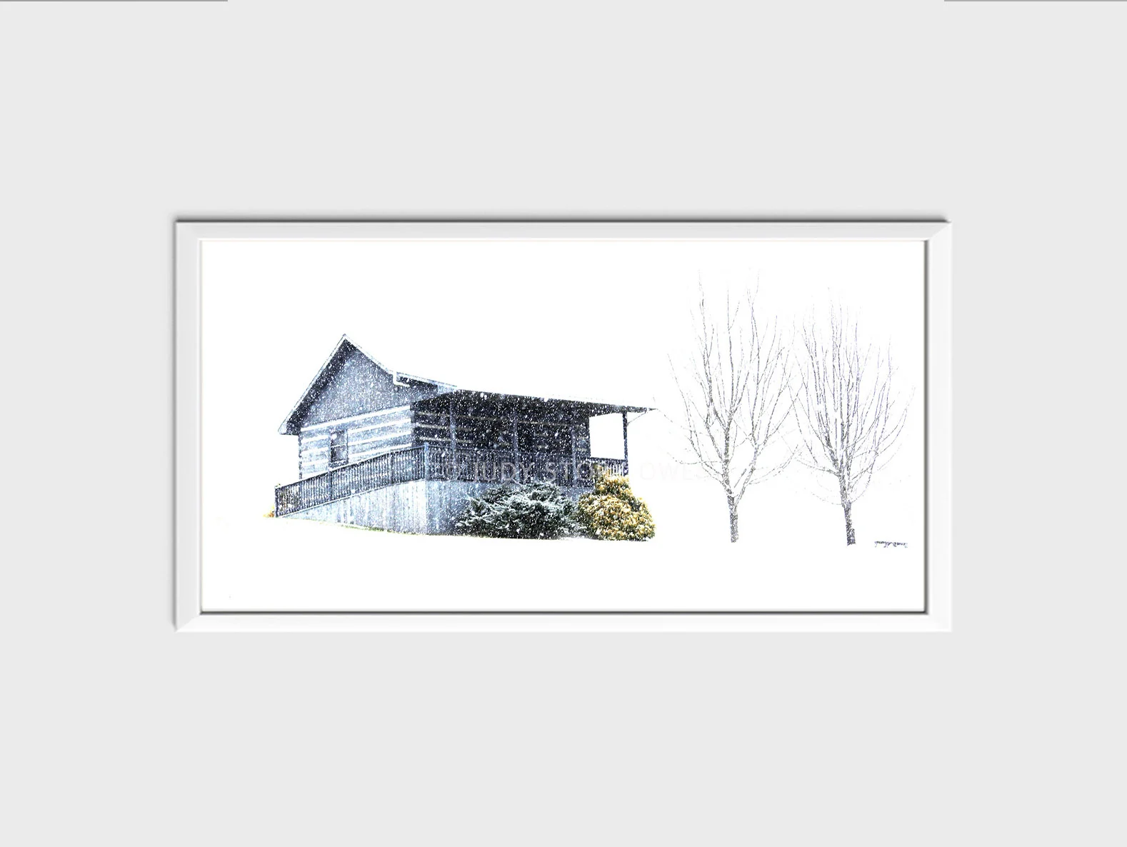 hideaway in white 20X10at1500pxwWMat9framed.jpg