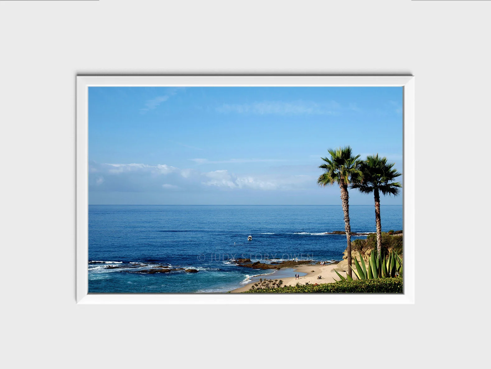 postcard from laguna beach 18X12at1500pxwWMat9framed.jpg