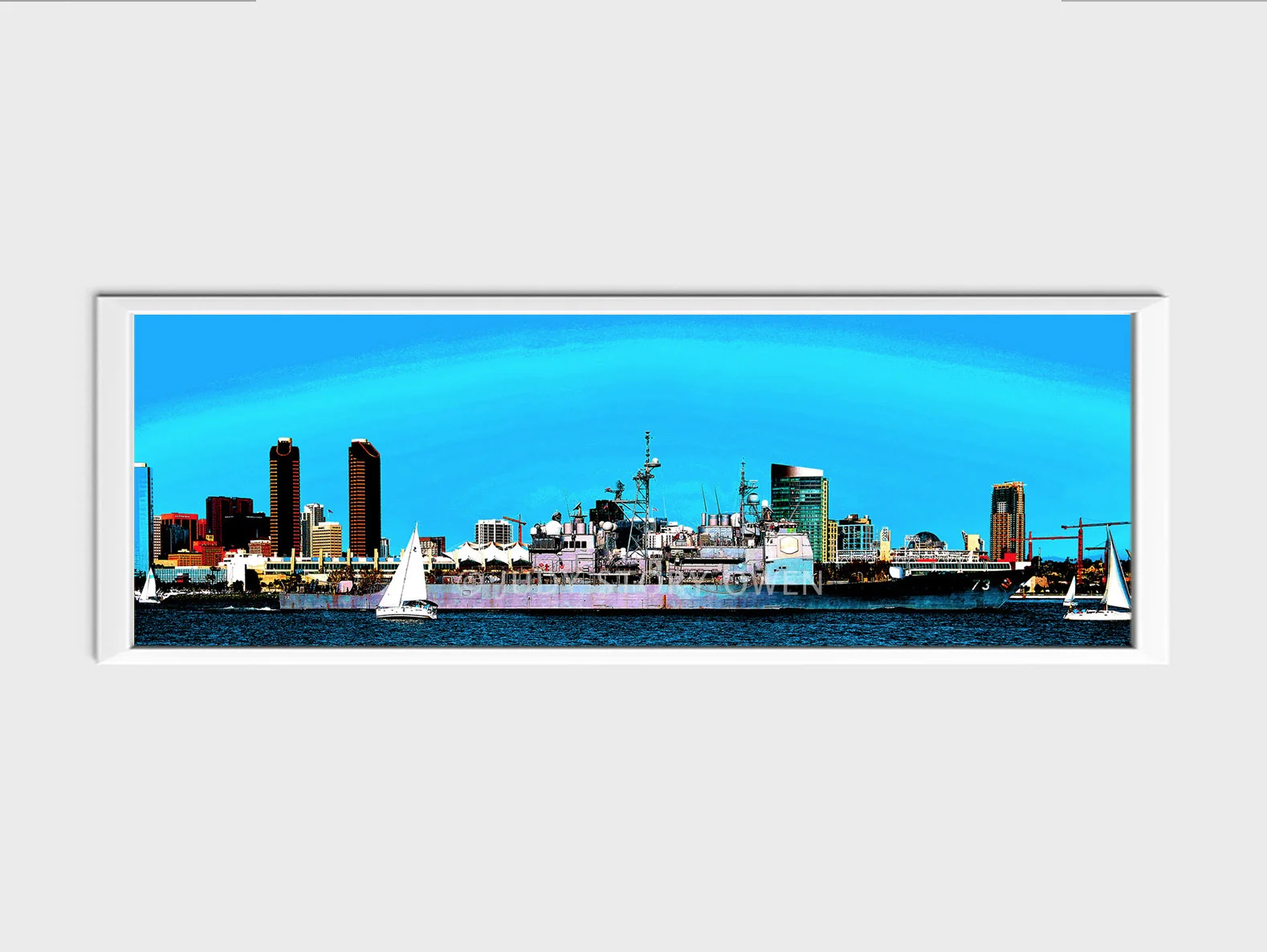 san diego bay watercraft 15X5at1500pxwWMat9framed.jpg