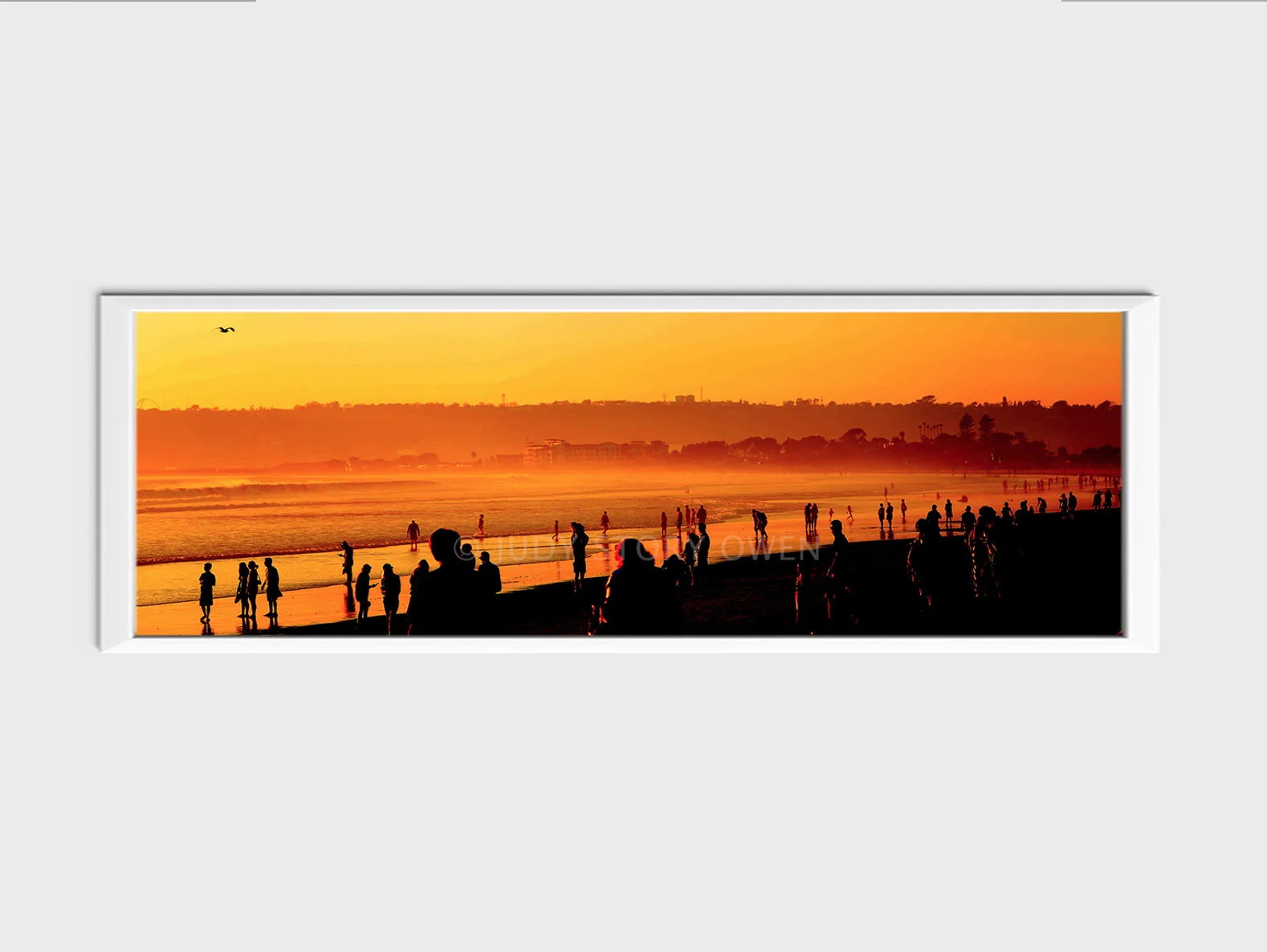 viewing west coast sunset 15X5at1500pxwWMat9framed.jpg