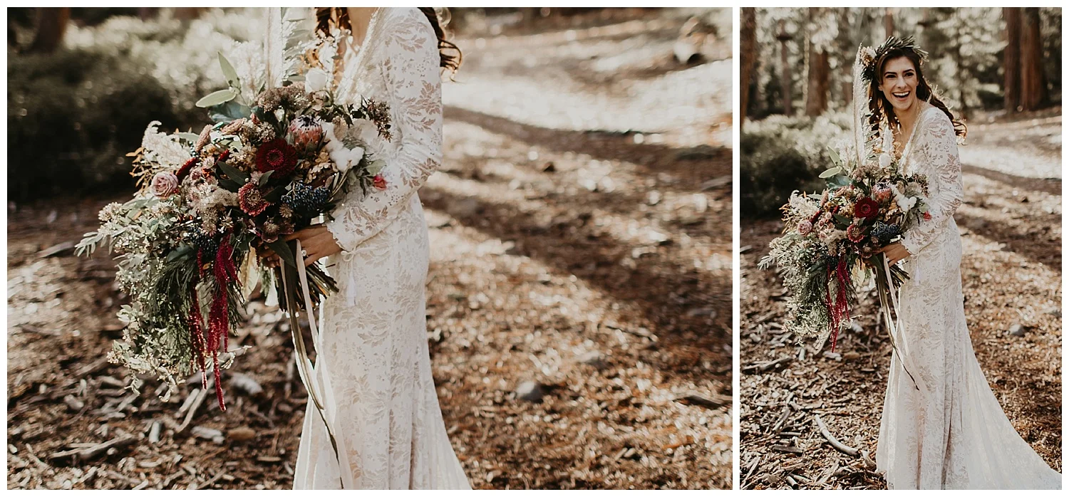 lake-tahoe-winter-wedding-boho-lace-wedding-dress-with-bouquet.jpg