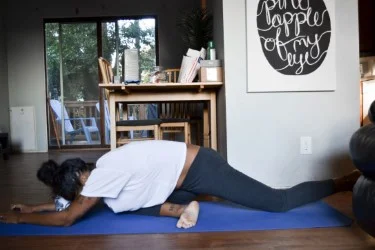 Probably one of my least favorites because my hip flexors are NOT where they should be..