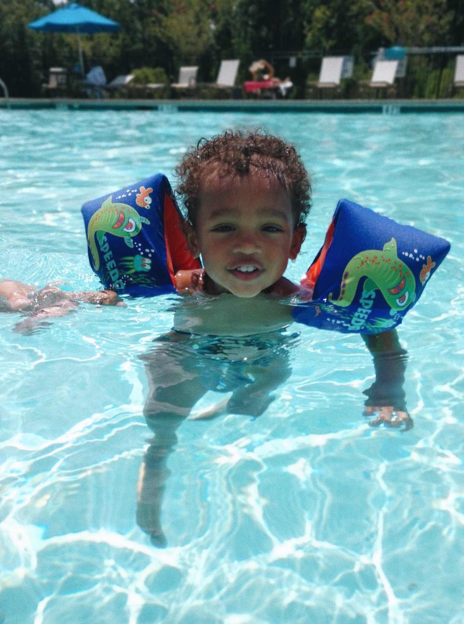 My sweet boy chillin & floating in his wings :)