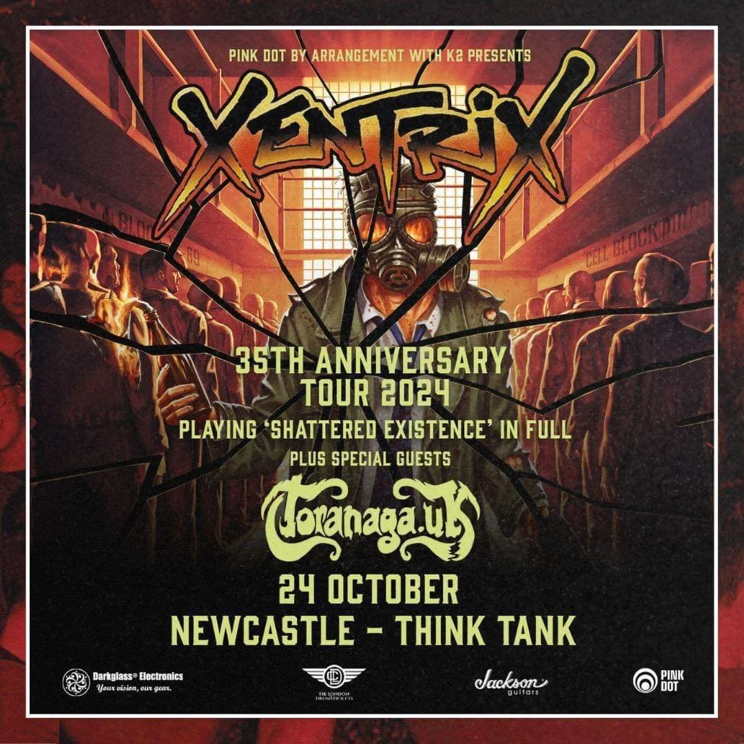 Newcastle and Edinburgh next. We used to have some amazing nights at the Riverside and Edinburgh Venue.  #Xentrix #ukthrashmetal #ukthrash #jacksonguitars #darkglasselectronics #londondrumstickcompany