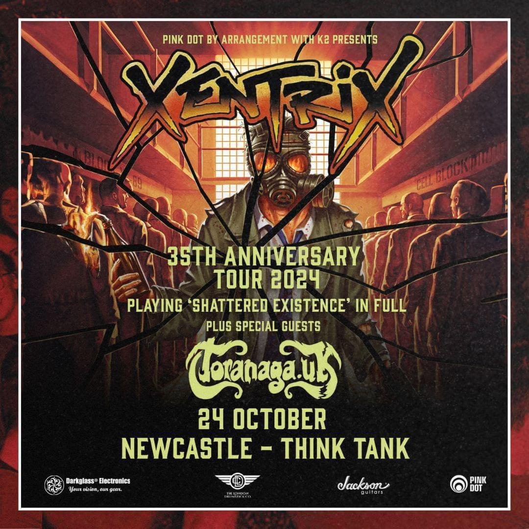 Newcastle and Edinburgh next. We used to have some amazing nights at the Riverside and Edinburgh Venue.  #Xentrix #ukthrashmetal #ukthrash #jacksonguitars #darkglasselectronics #londondrumstickcompany