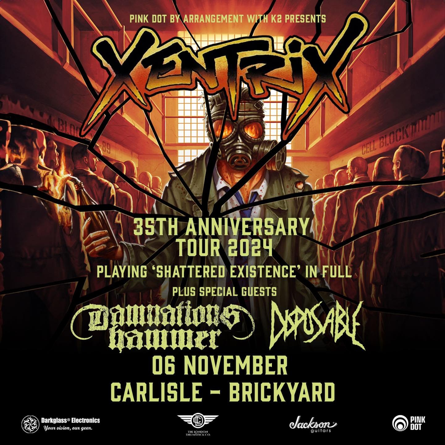 Next week we play Carlisle The Brickyard, Hull O'Rileys and Bradford Nightrain with damnations_hammer #xentrix #thrashmetal  #ukthrash #jacksonguitars #darkglasselectronics #londondrumstickcompany