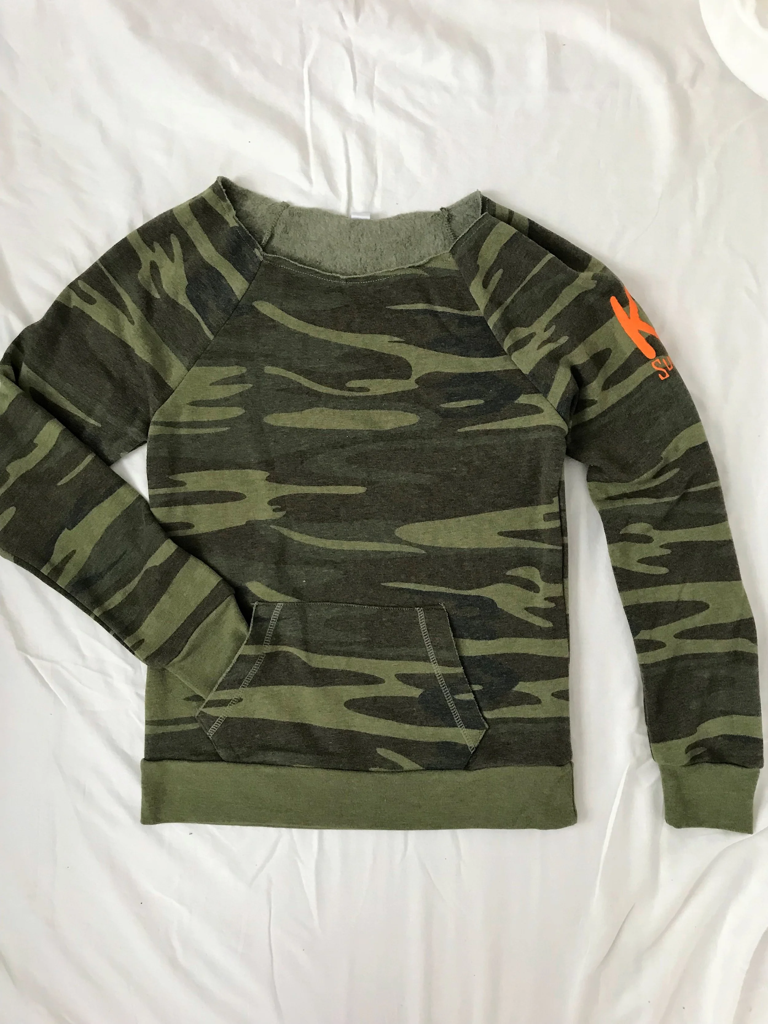 Raw Edged Scoop Neck