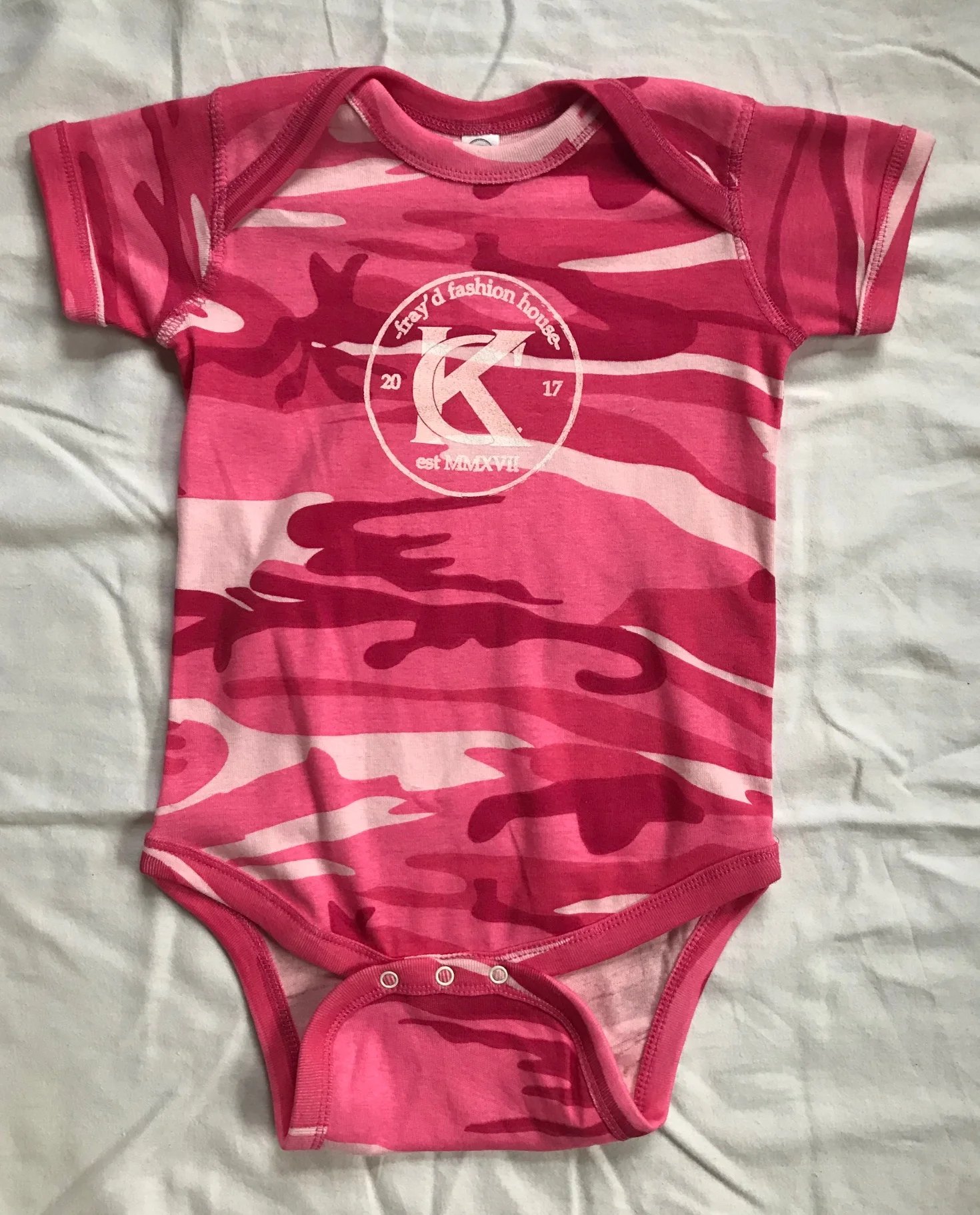 Pink Camo Onesie