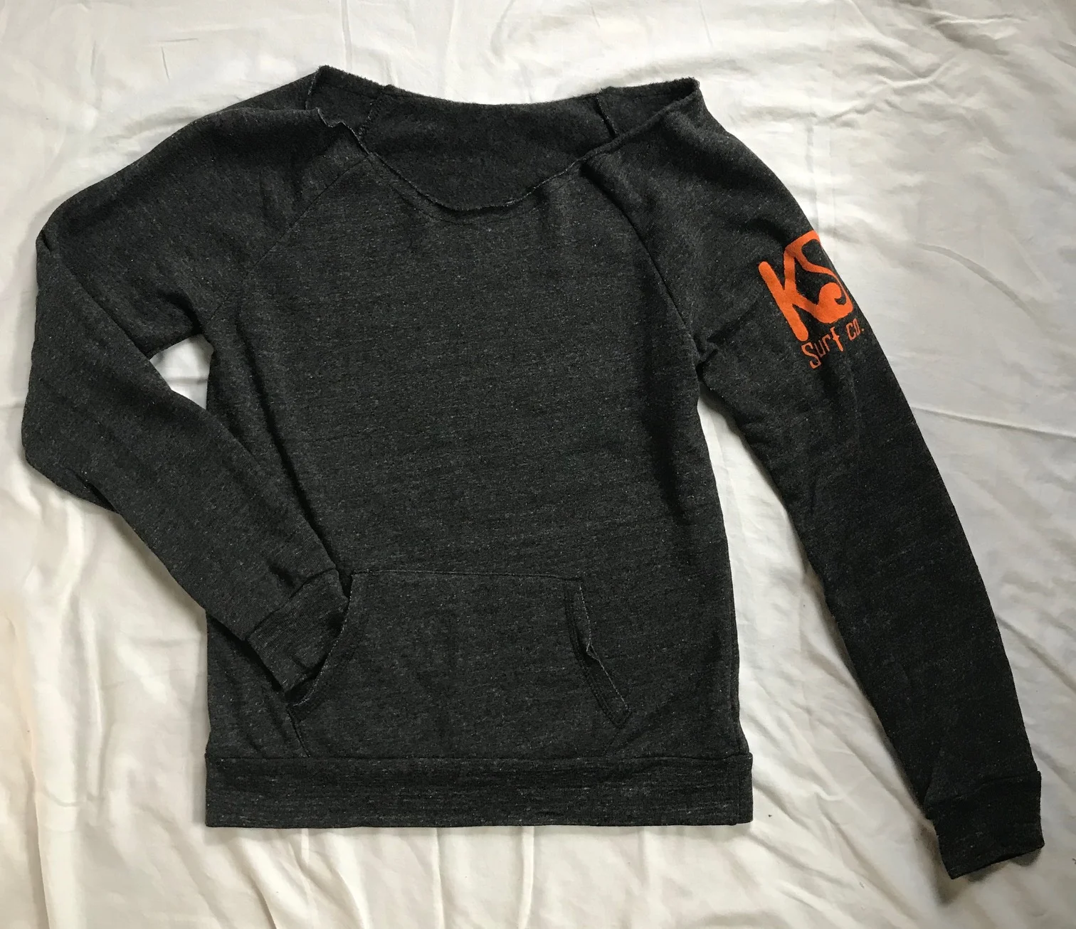 Charcoal Scoop Neck Sweatshirt