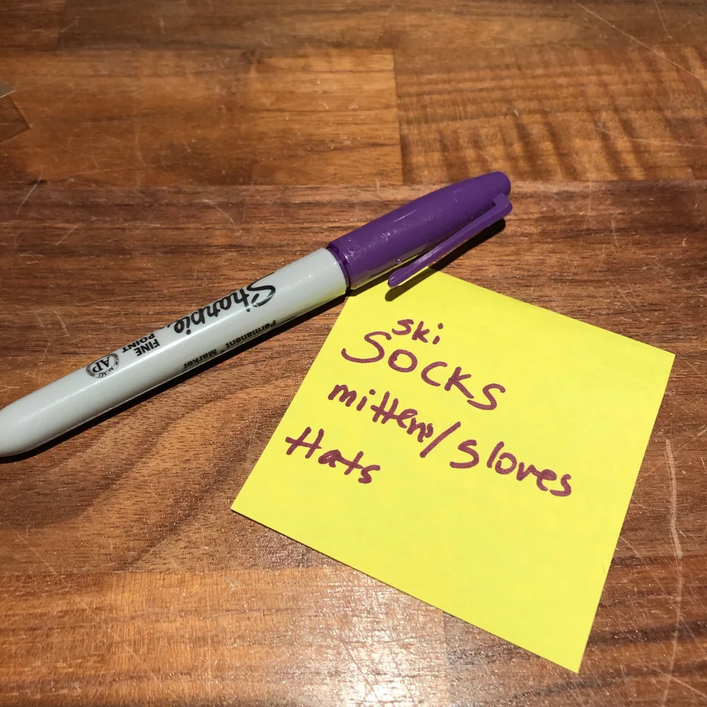 Label what's in the bag