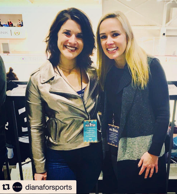 With NWHL founder and commissioner, Dani Rylan