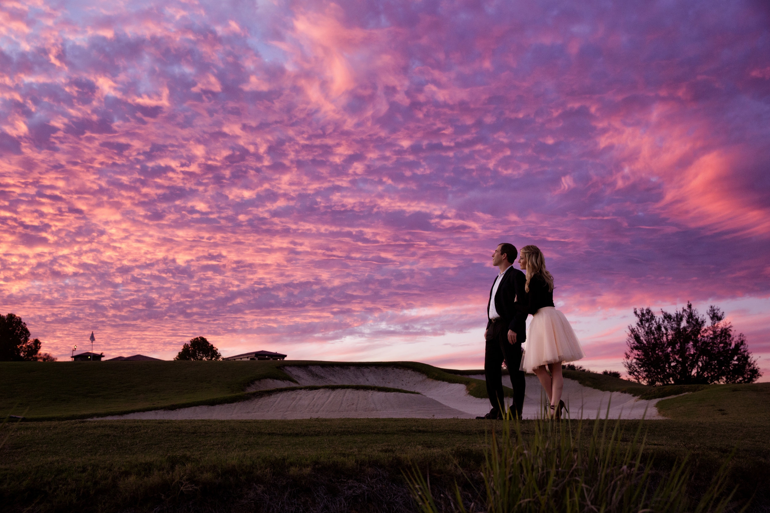 Orlando Sunset Engagement Photography