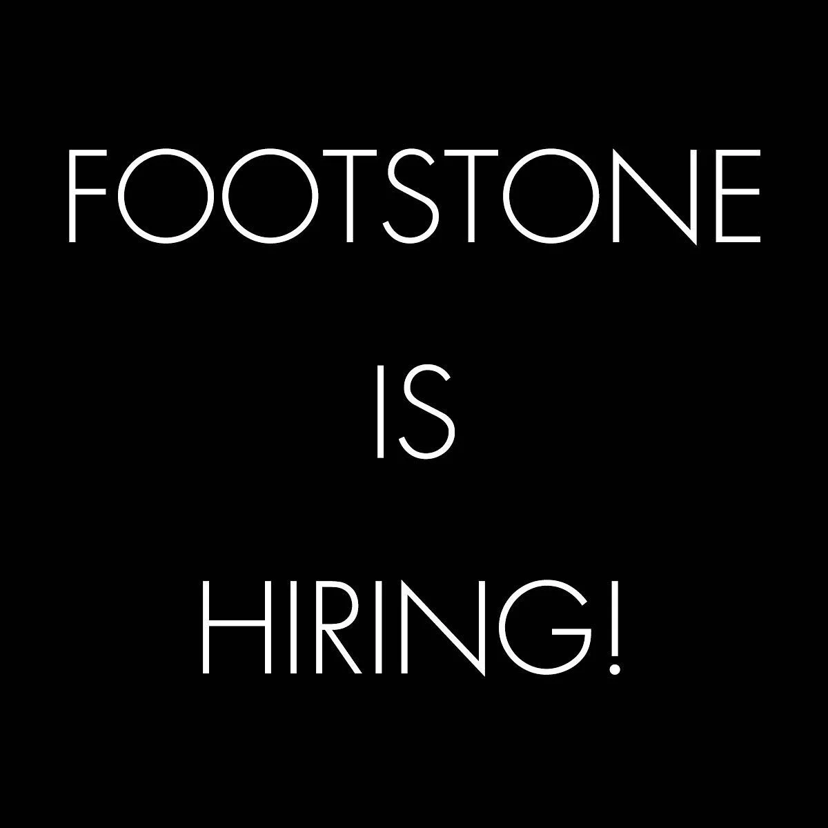 Exciting news!  We are looking for a part time employee with basic video experience and grip knowledge.  If you, or someone you know, would like to interview with us email photo@footstone.com.  And reply soon!  We have some really really cool projects coming up! 😀