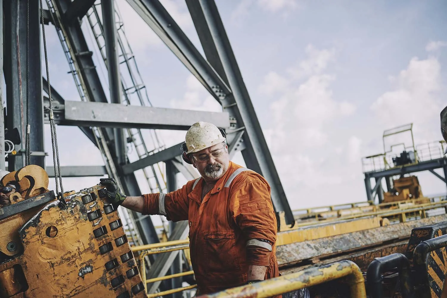Offshore industrial photography on an Oil rig in the Gulf of Mexico by Bosiet photographer Matthew Lloyd