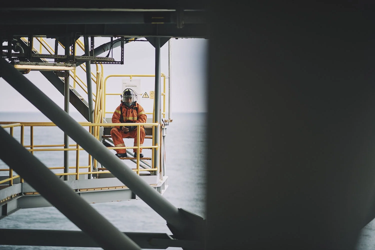 Offshore industrial photography on an Oil rig in the Gulf of Mexico by Bosiet photographer Matthew Lloyd