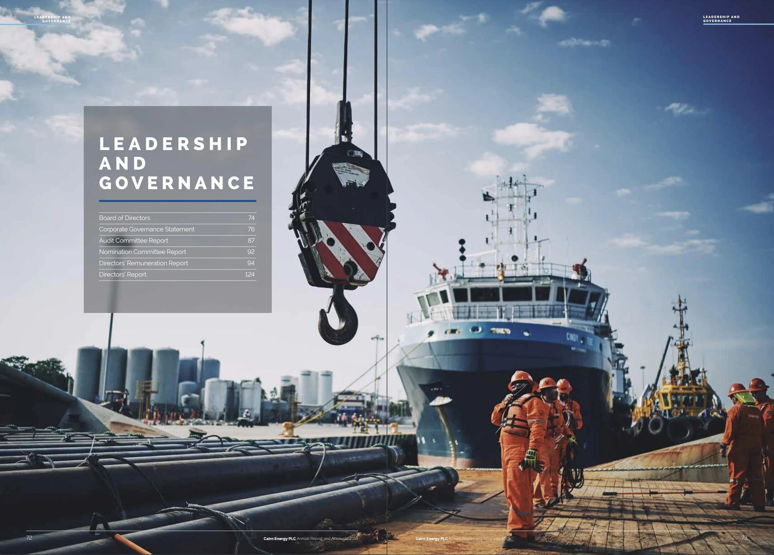 A crane lifts heavy materials on an offshore vessel, industrial photography by Matthew Lloyd