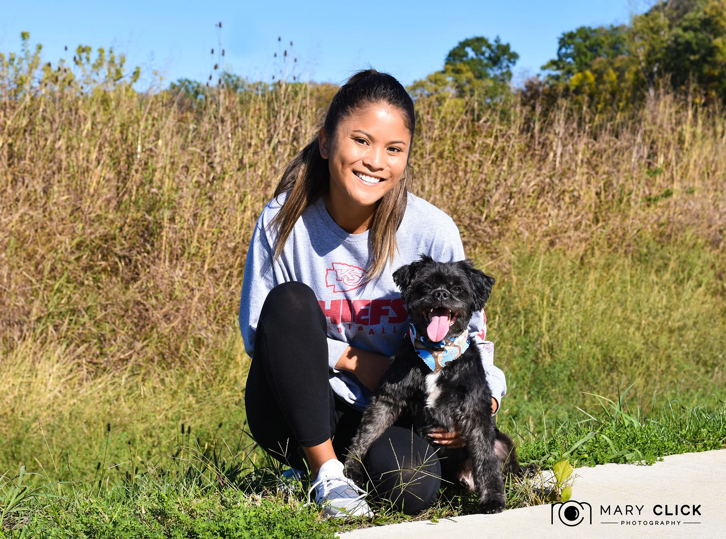Brighton with CMHS pet volunteer (Julia). Thanks, Julia!