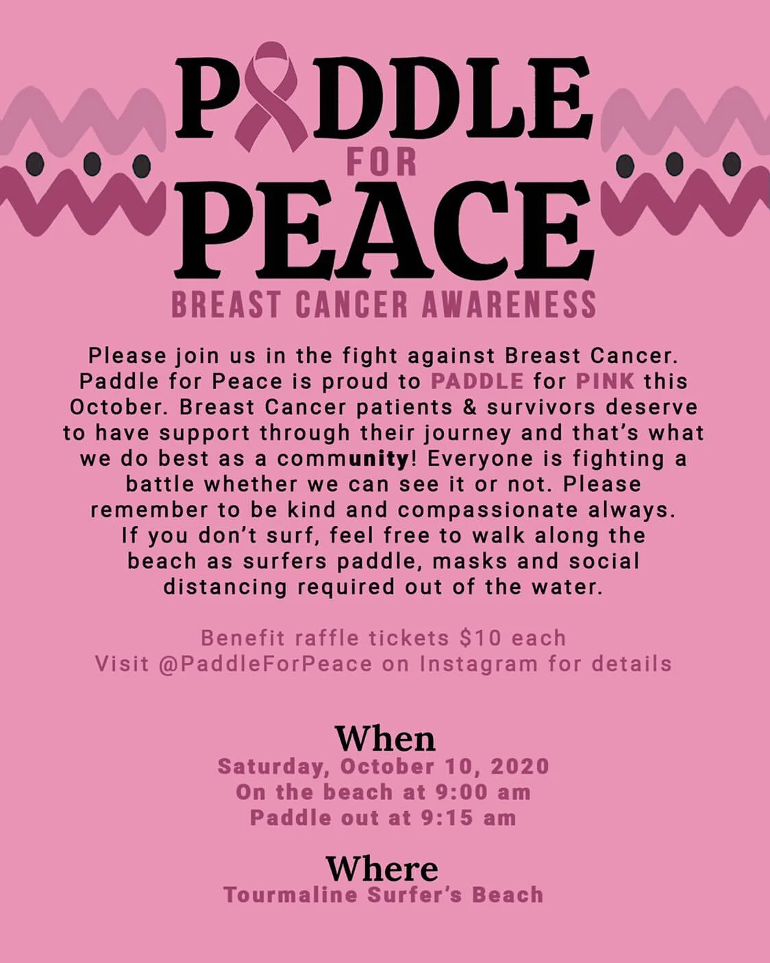 Paddle for Peace presents Paddle for PINK