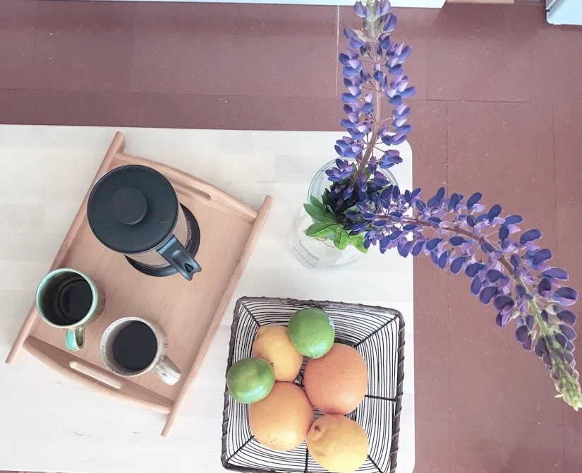 Guests at The Hideout are treated to organic local coffee and a selection of curated treats.