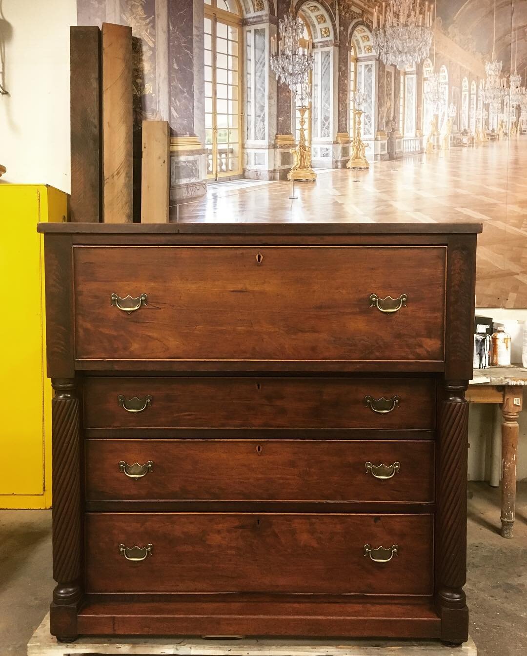 RESTORED - Antique butlers desk