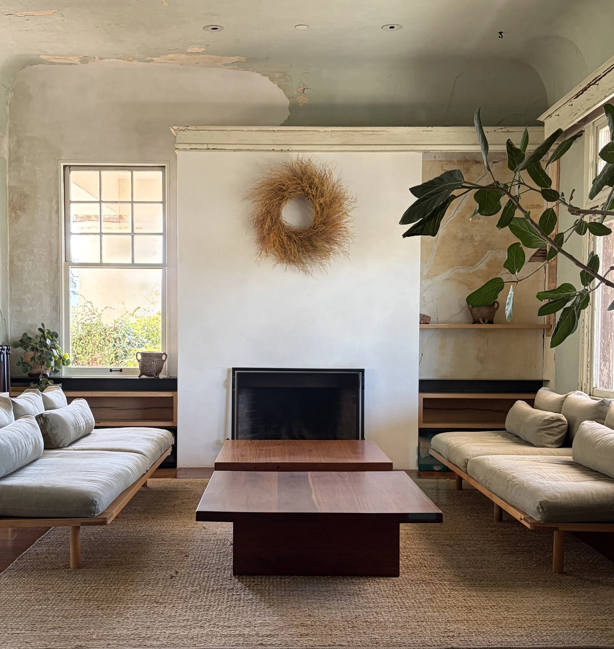 Refinished teak coffee tables