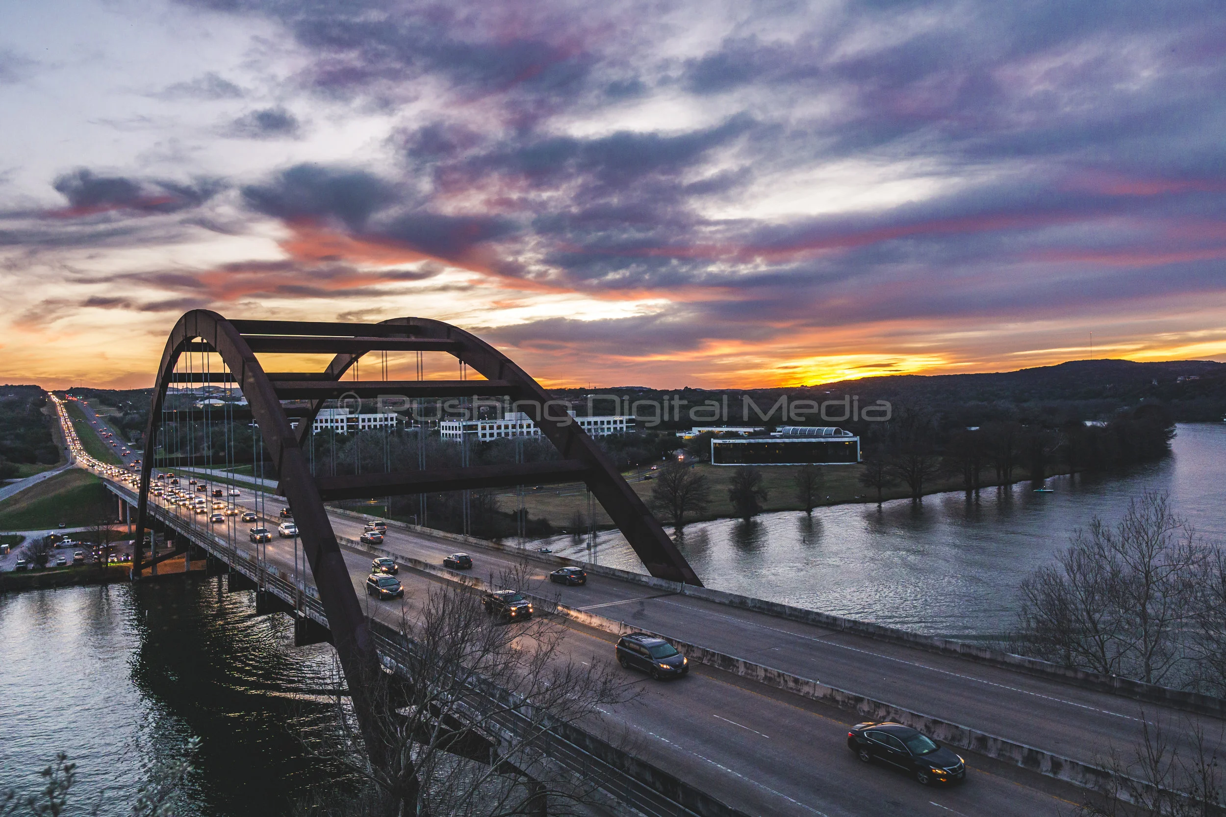 Pennybacker Bridge Sunset