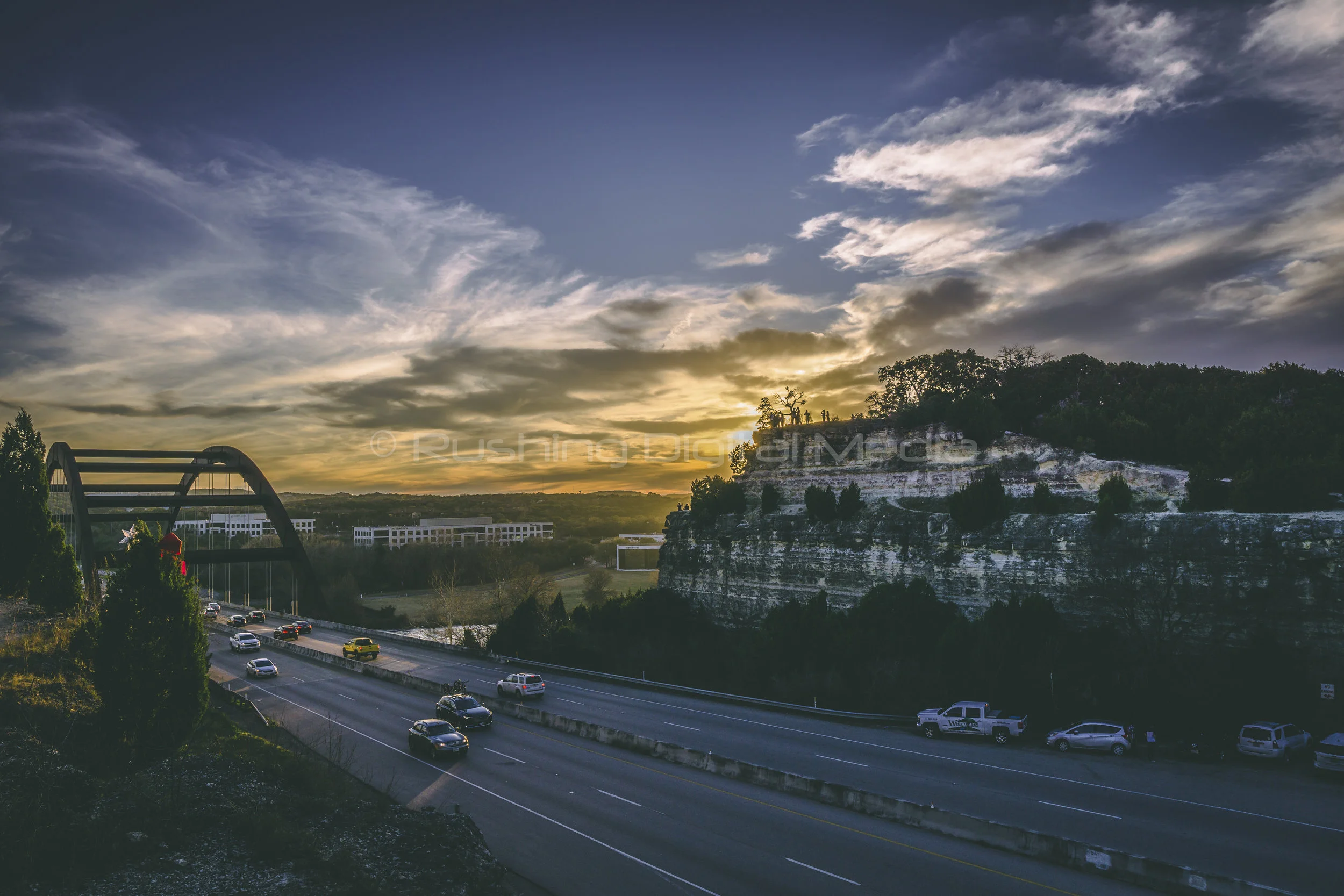 Pennybacker Bridge Trail Sunset