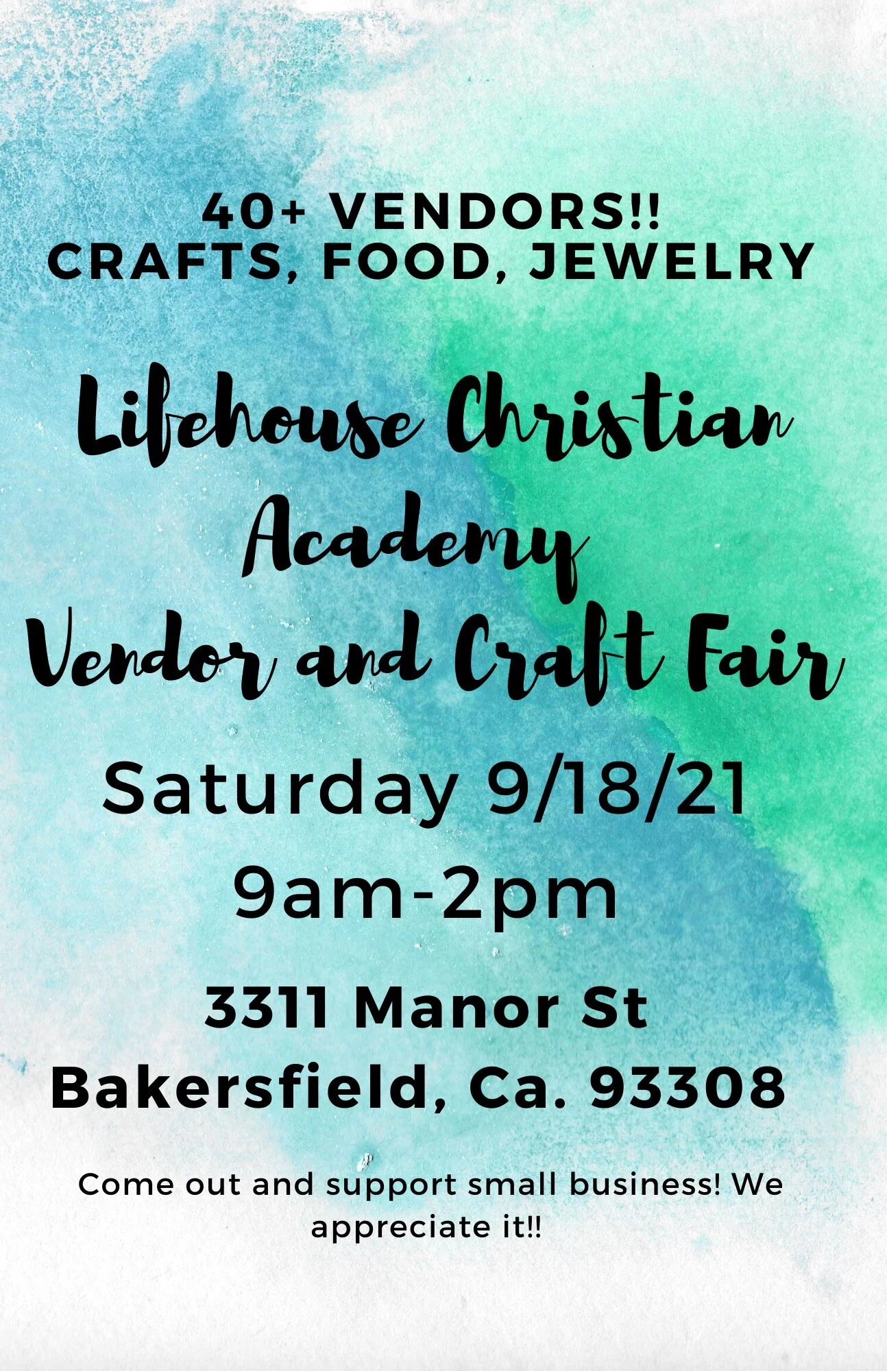Lifehouse Christian Academy Vendor &amp; Craft Fair