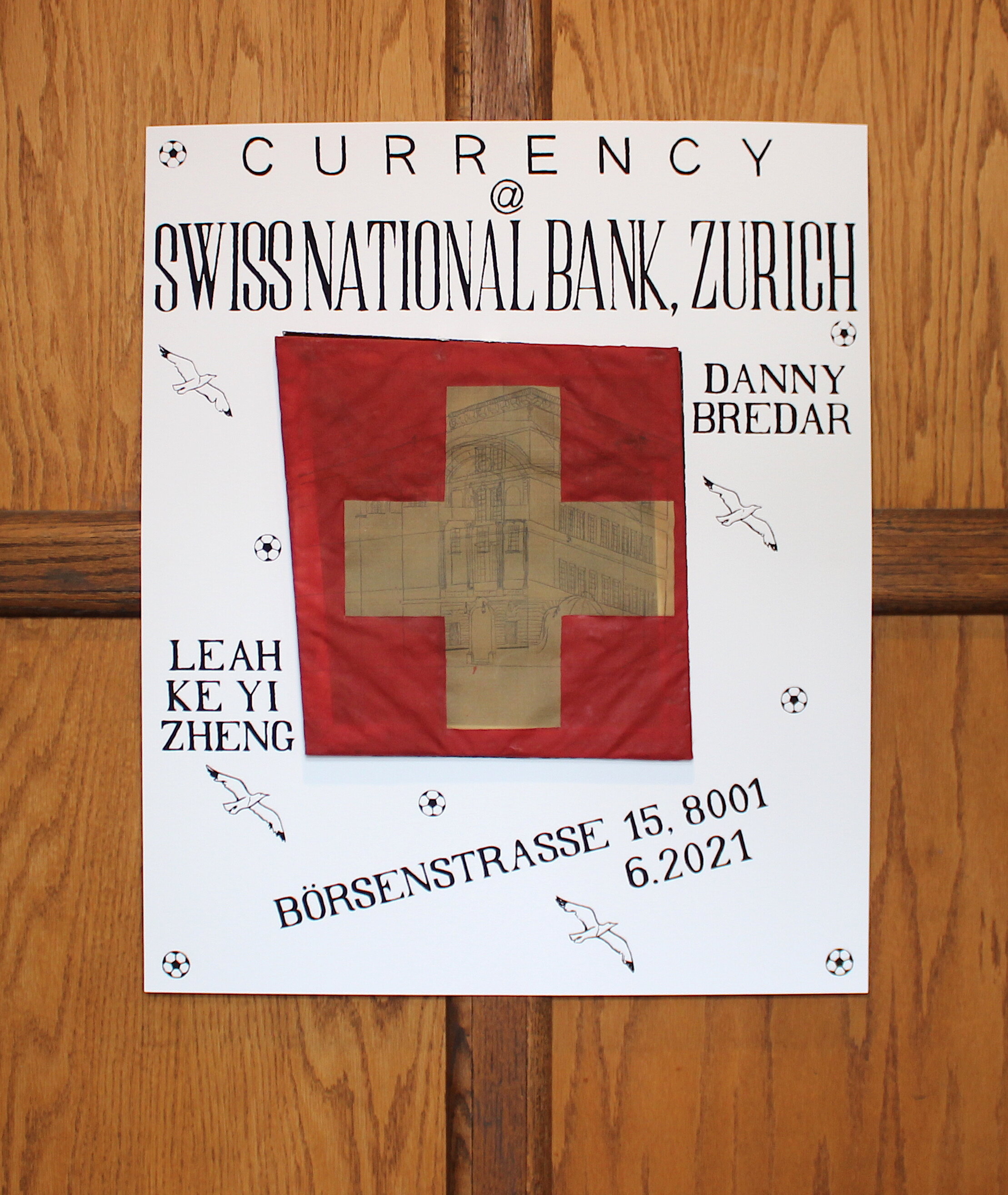 Currency-Zurich Poster, collaboration with Leah Zheng