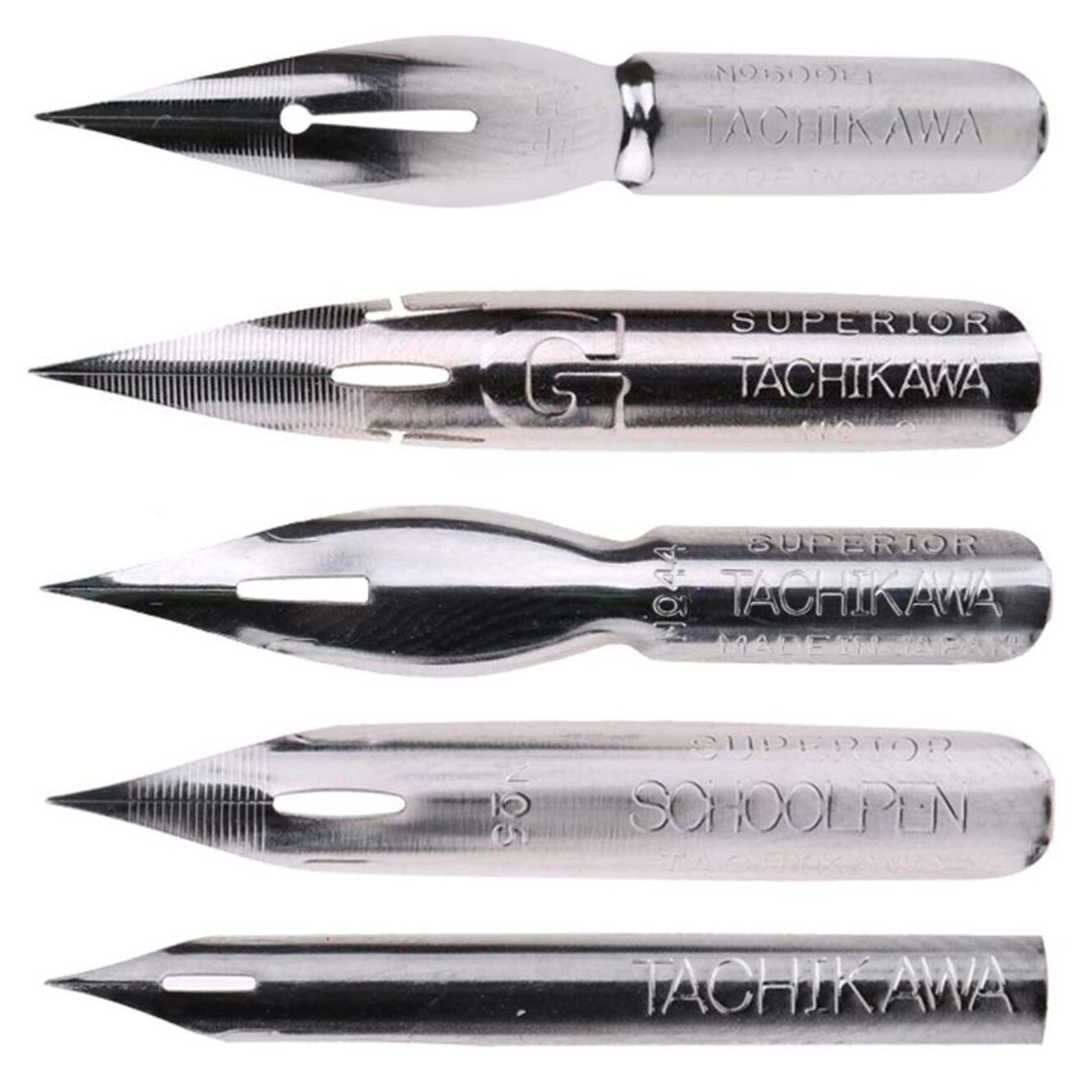 Tachikawa Set of Five Pen Nib Set