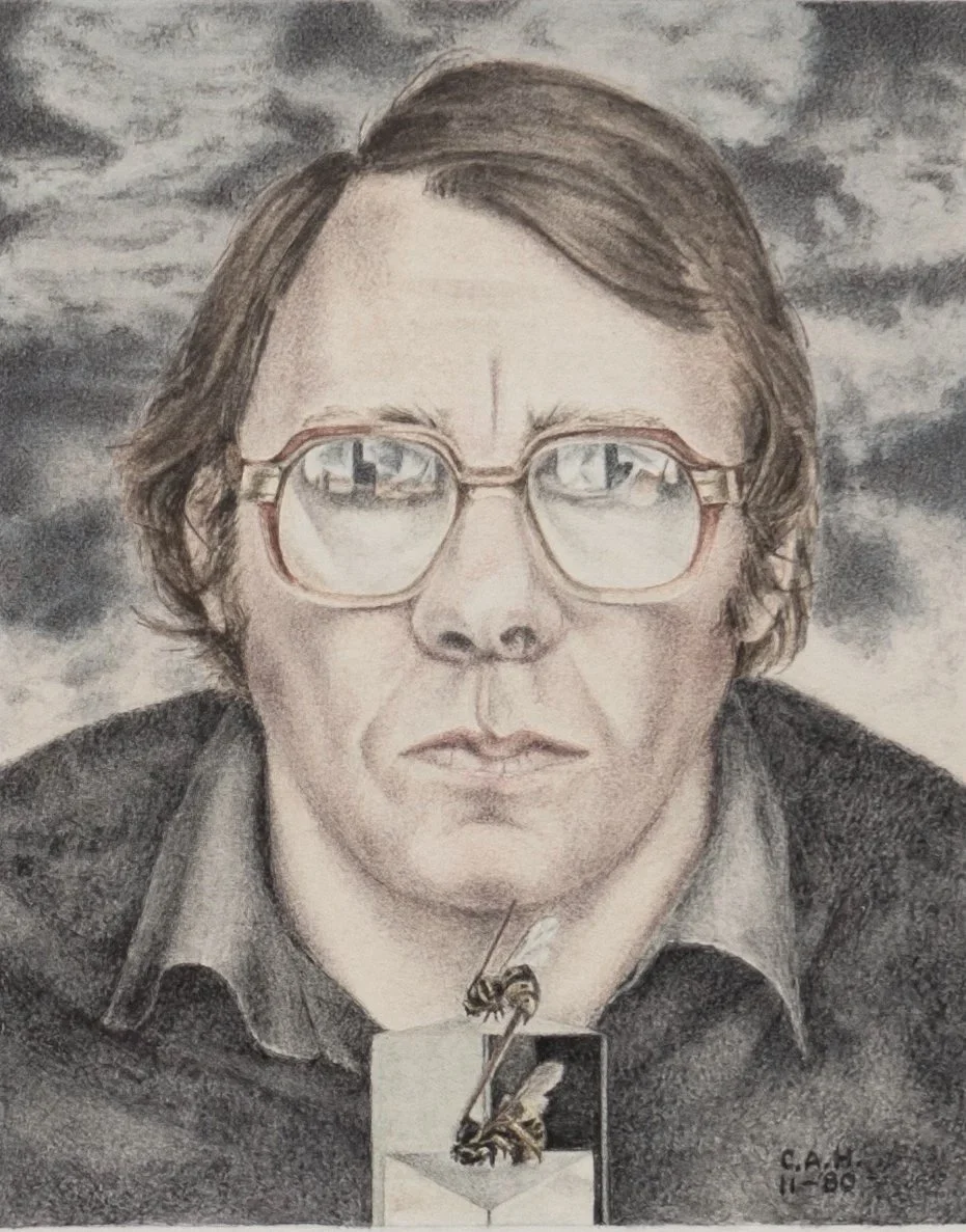 Zelfportret met prisma
12 x 9,5 cm