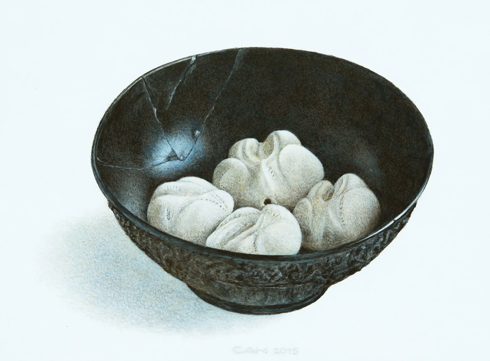  Kom met zeeklitten
18 x 24 cm