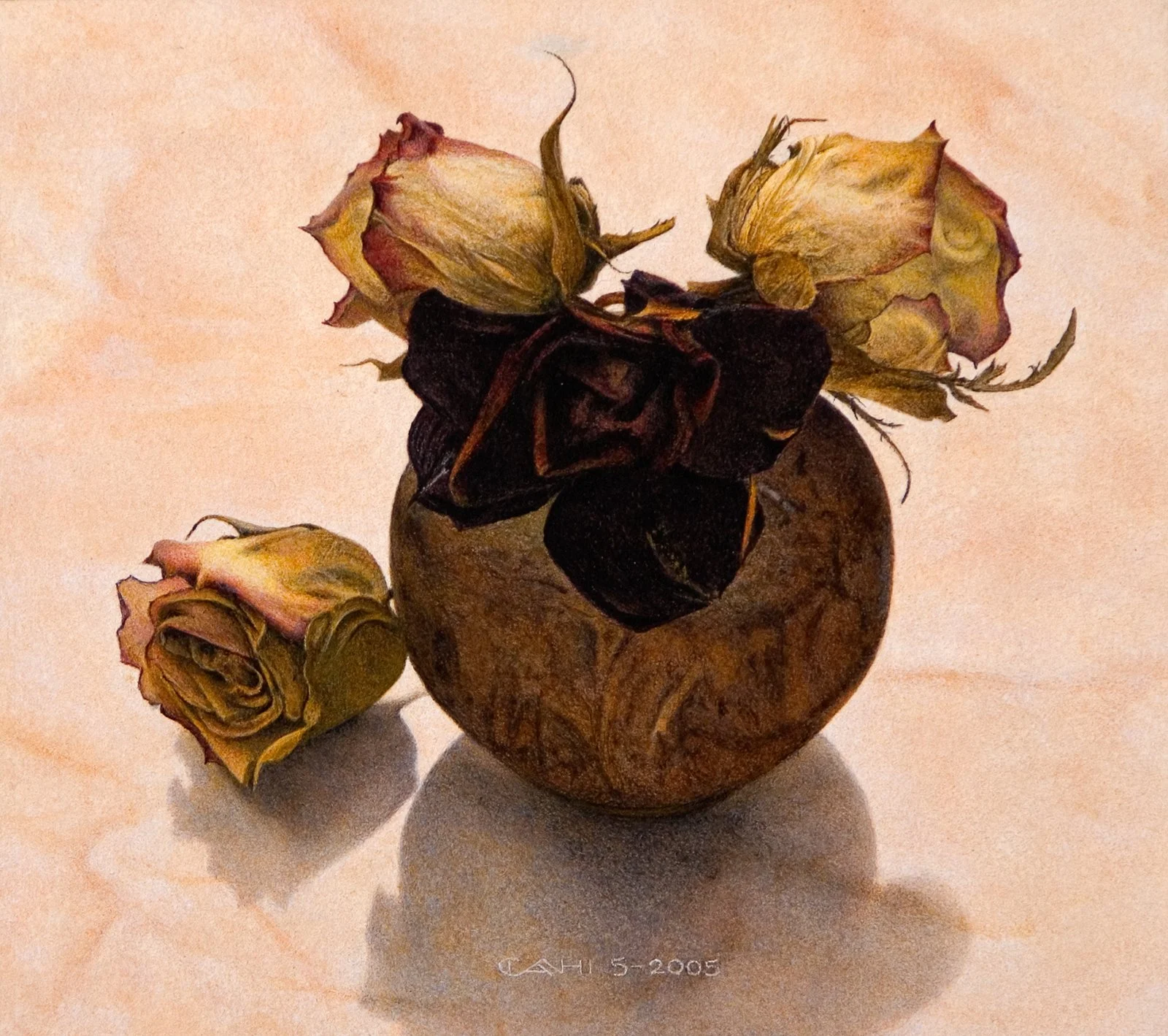 Vier rozen
15 x 17,5 cm