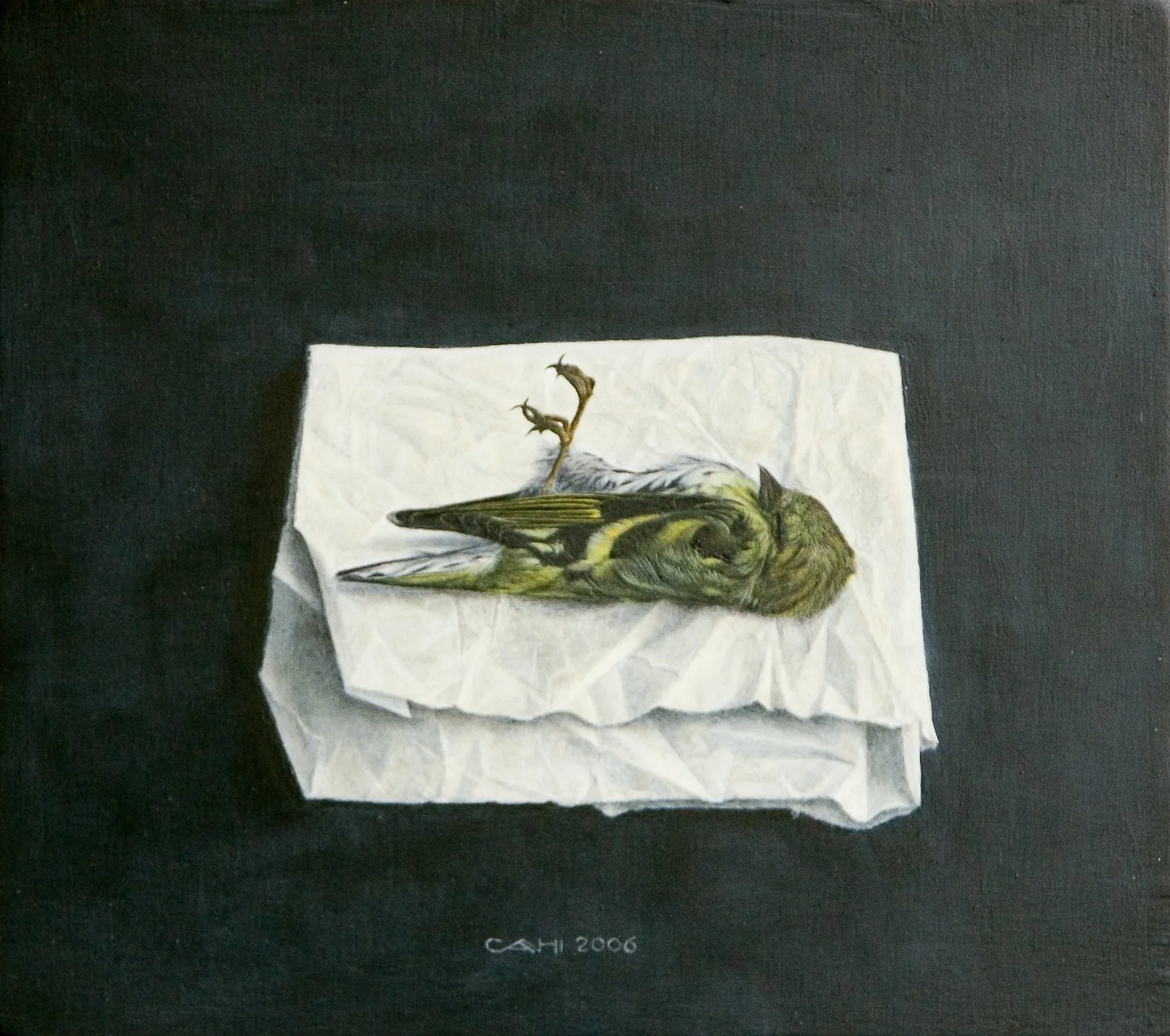 Sijsje II
17,5 x 20 cm