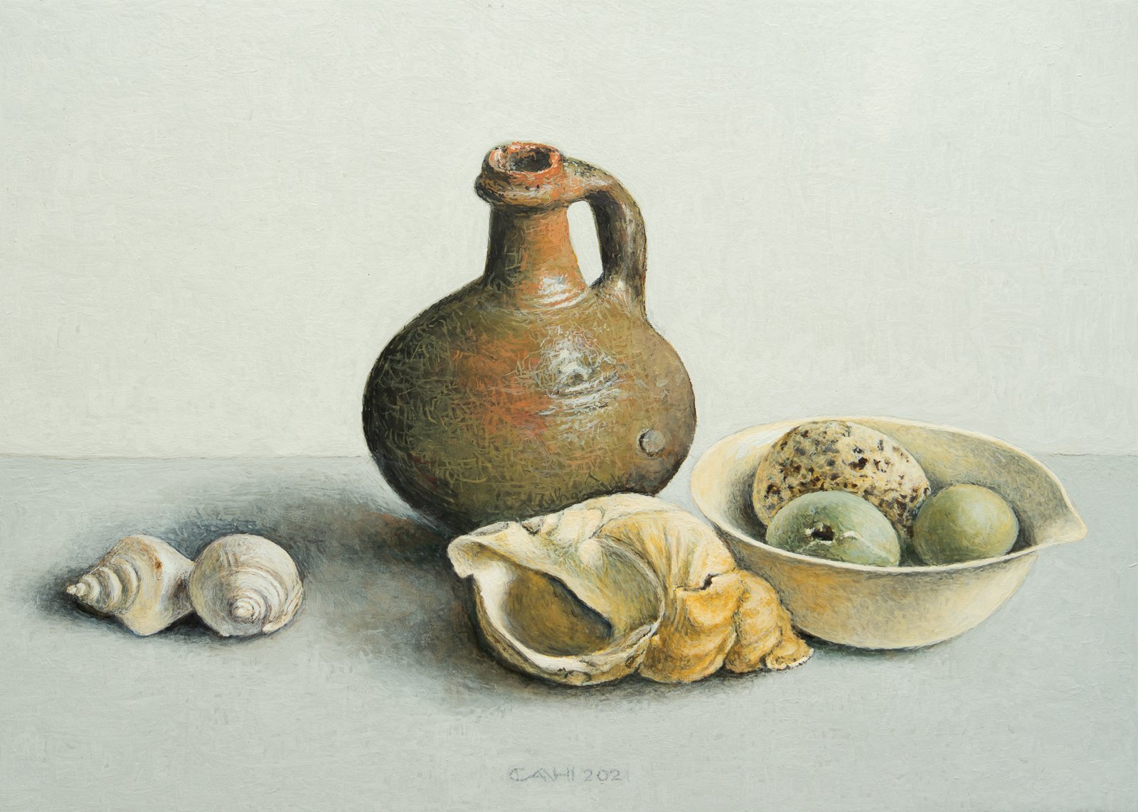 Stilleven met schelpen
25 x 35 cm