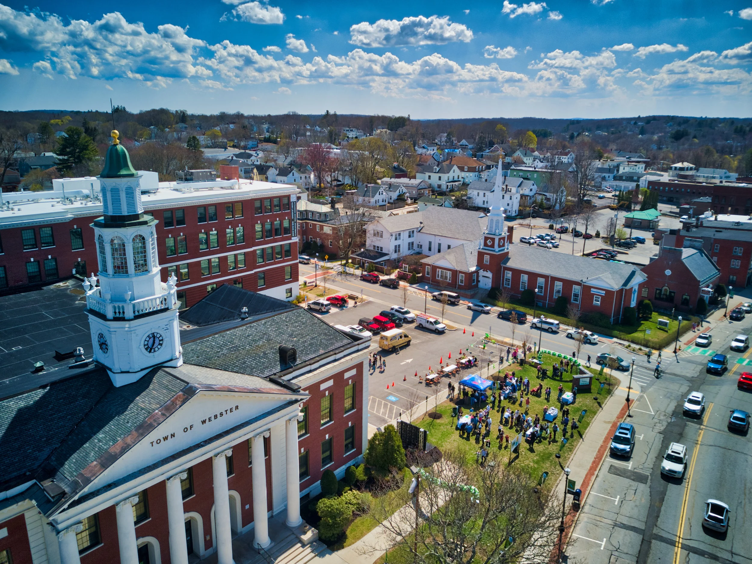 A beautiful day for a historic event celebrating 150 years with the community of Webster MA