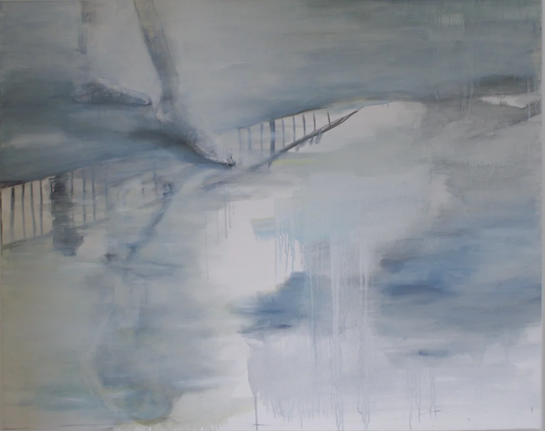 Ohne Titel I 2009 Öl und Kohle auf Leinwand 119 x 154 cm