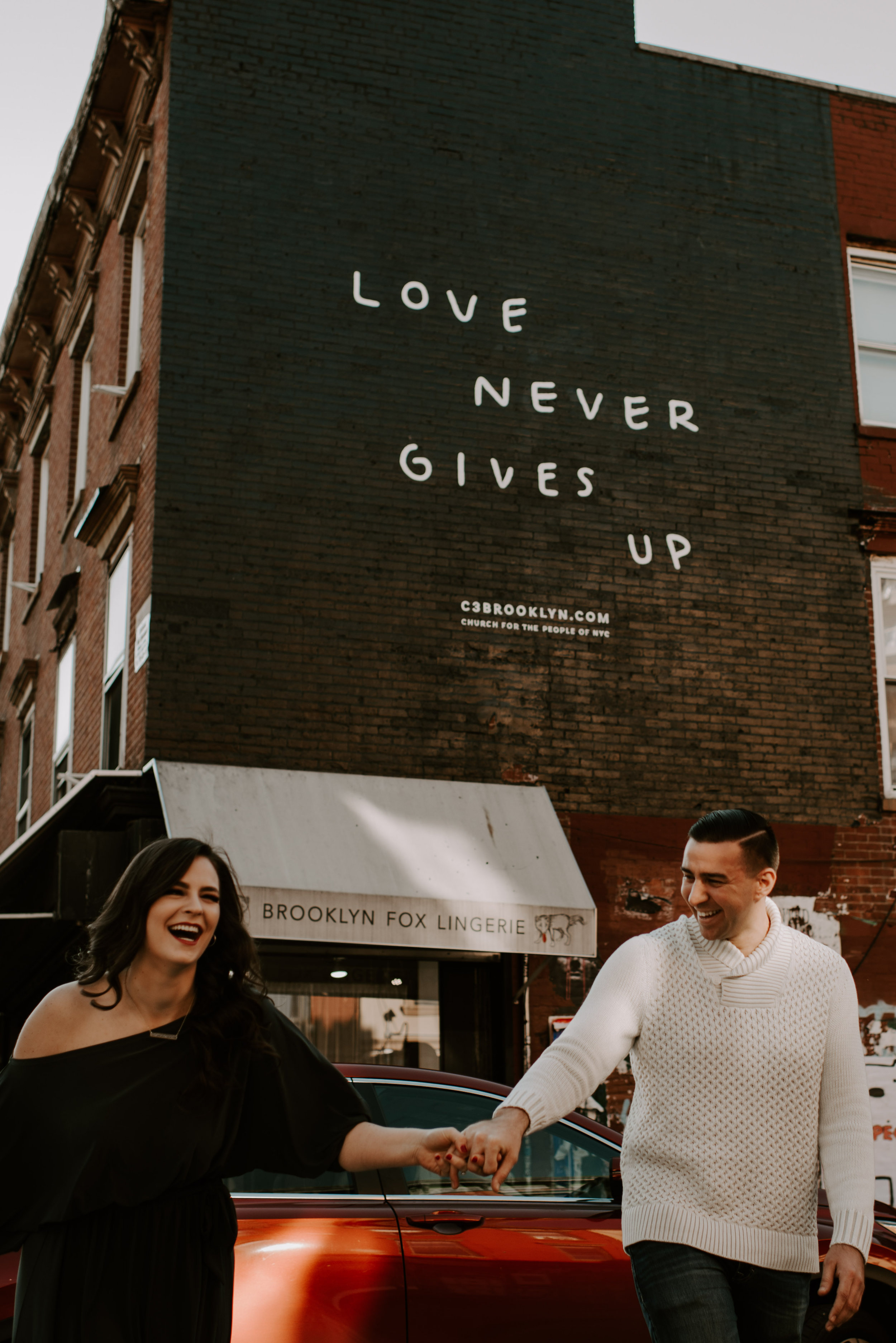 Moody Fall Brooklyn Engagement Session | Brooklyn Wedding Photographer | Madeline Rose Photography Co.