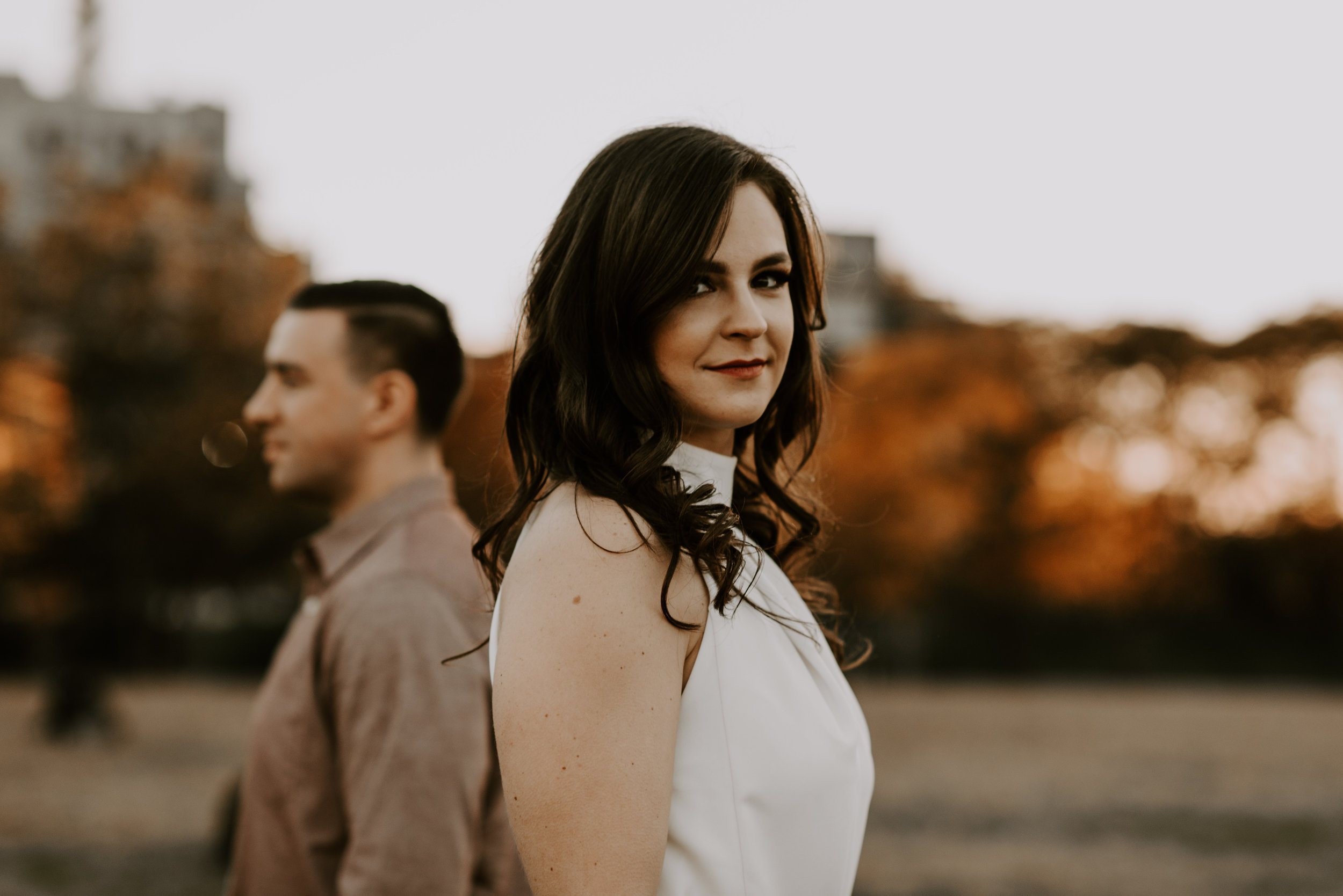 Moody Fall Brooklyn Engagement Session | Brooklyn Wedding Photographer | Madeline Rose Photography Co.