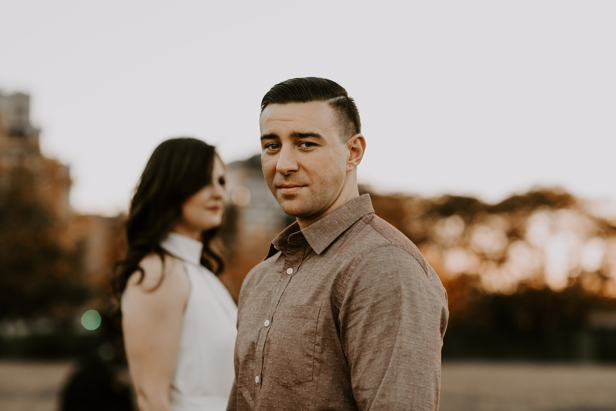 Moody Fall Brooklyn Engagement Session | Brooklyn Wedding Photographer | Madeline Rose Photography Co.