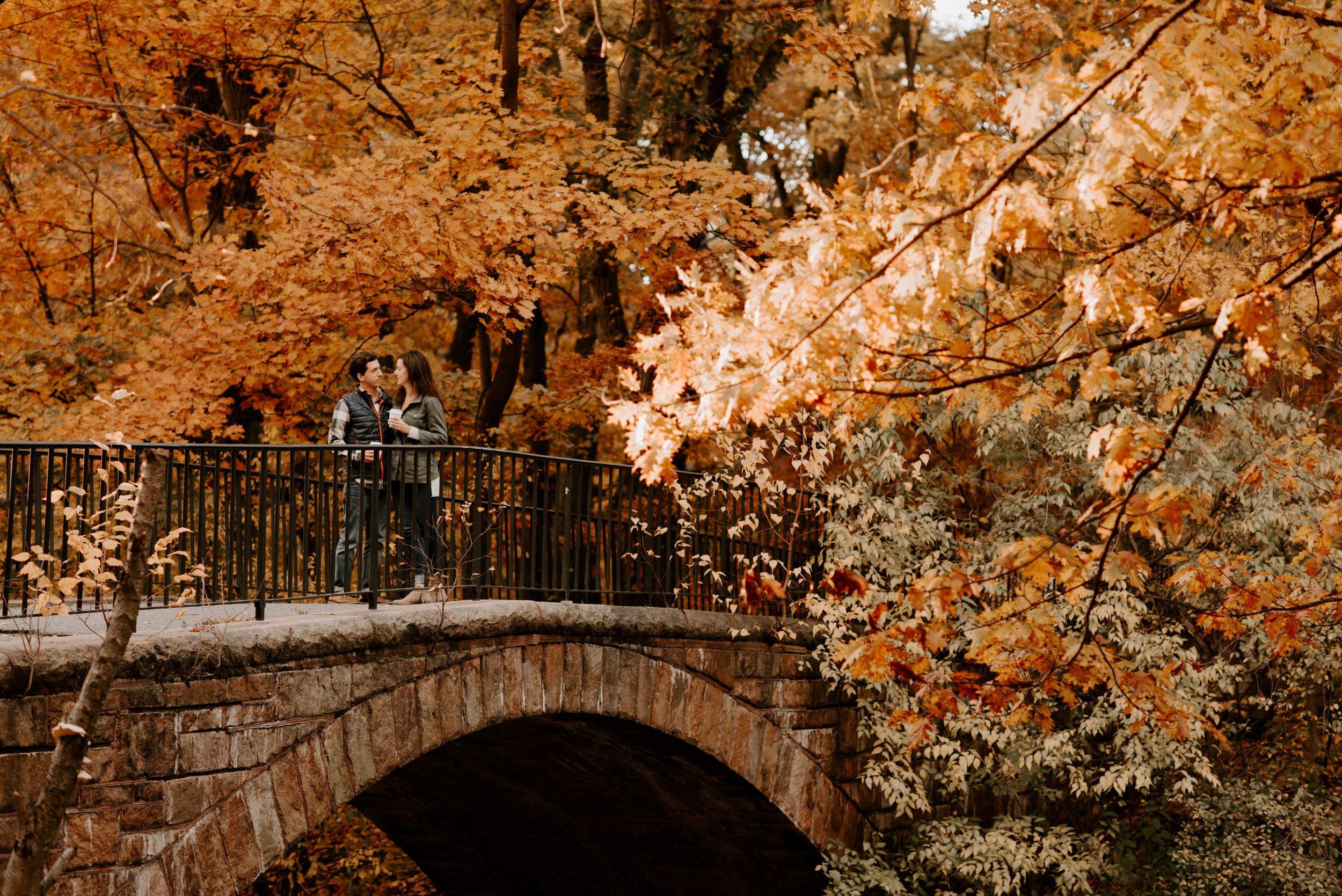 New England Fall Foliage Engagement Session | Boston Wedding Photography