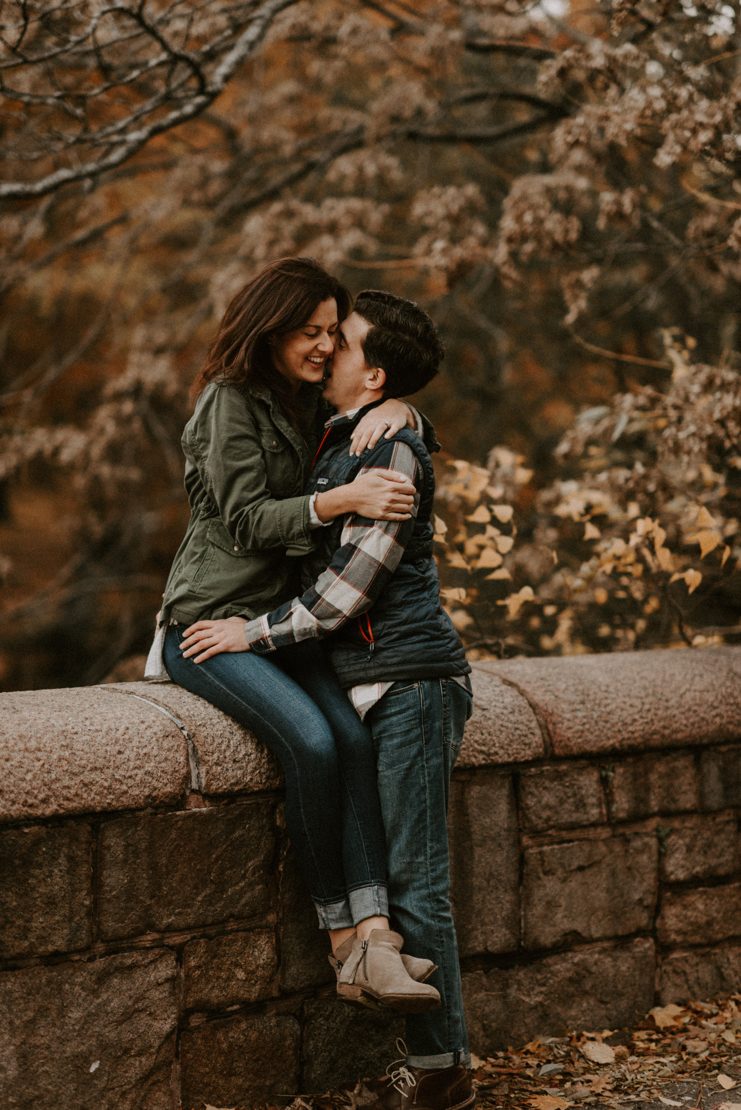 New England Fall Foliage Engagement Session | Boston Wedding Photography