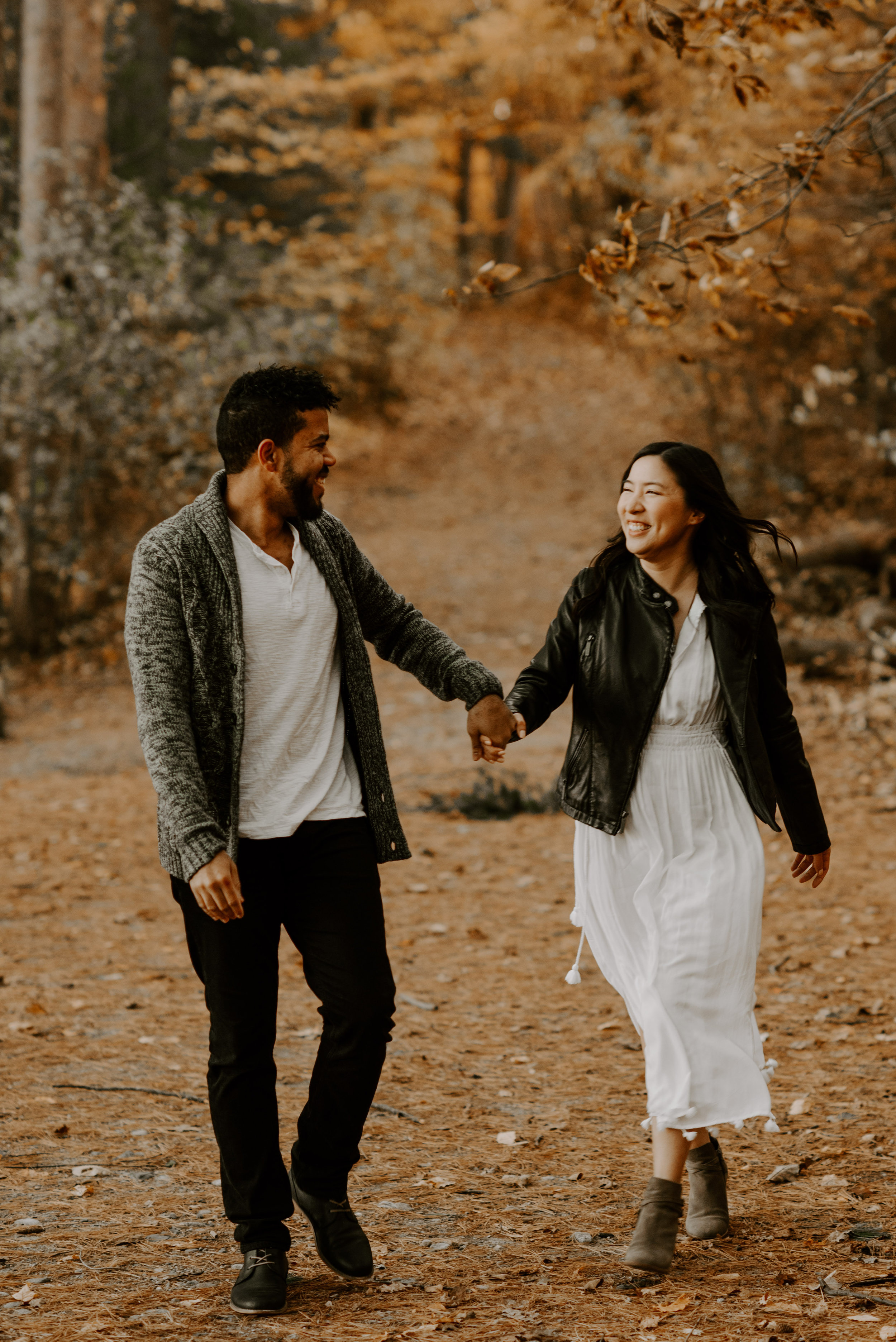 boston fall foliage engagement session at middlesex fells | boston wedding photographer
