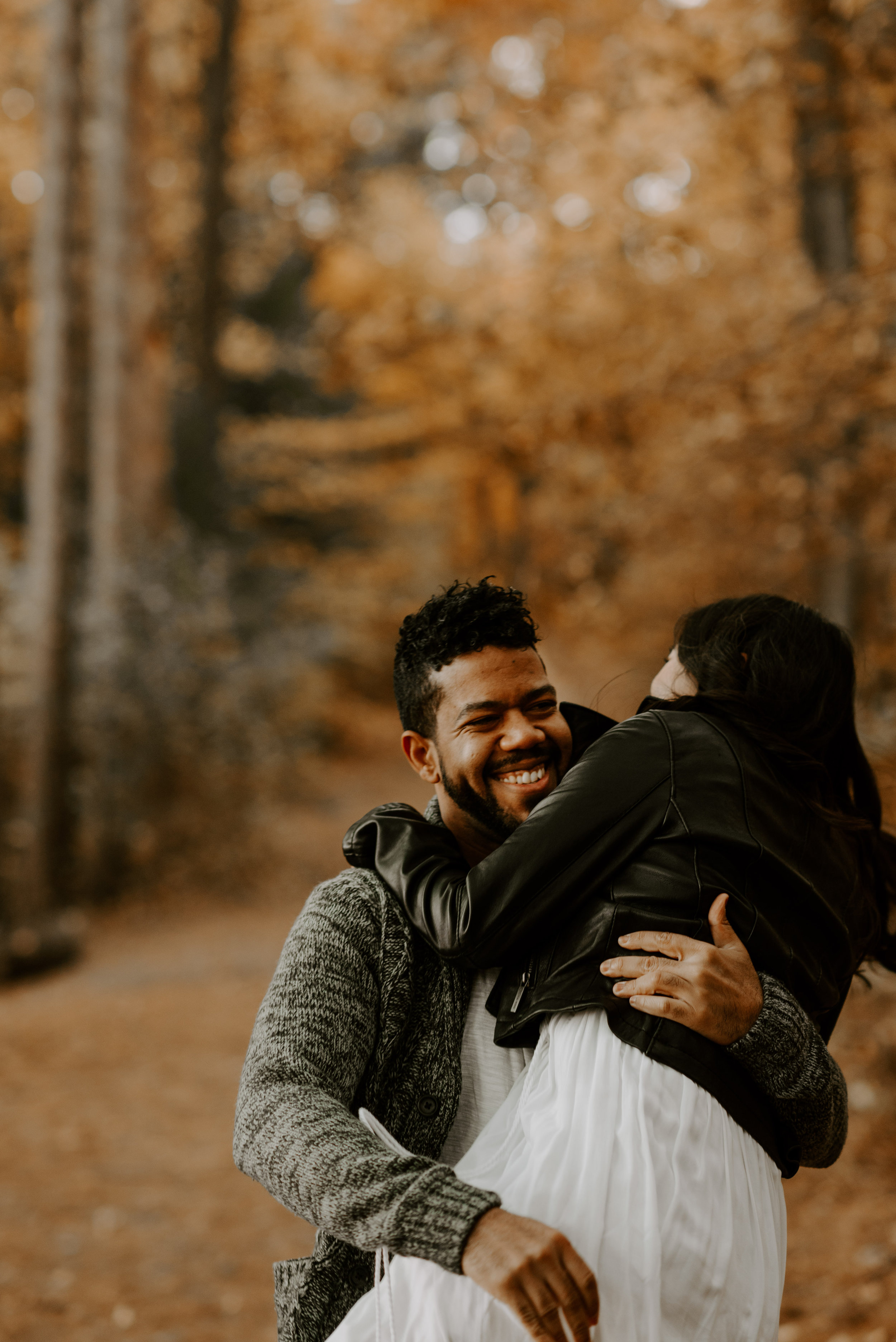 boston fall foliage engagement session at middlesex fells | boston wedding photographer